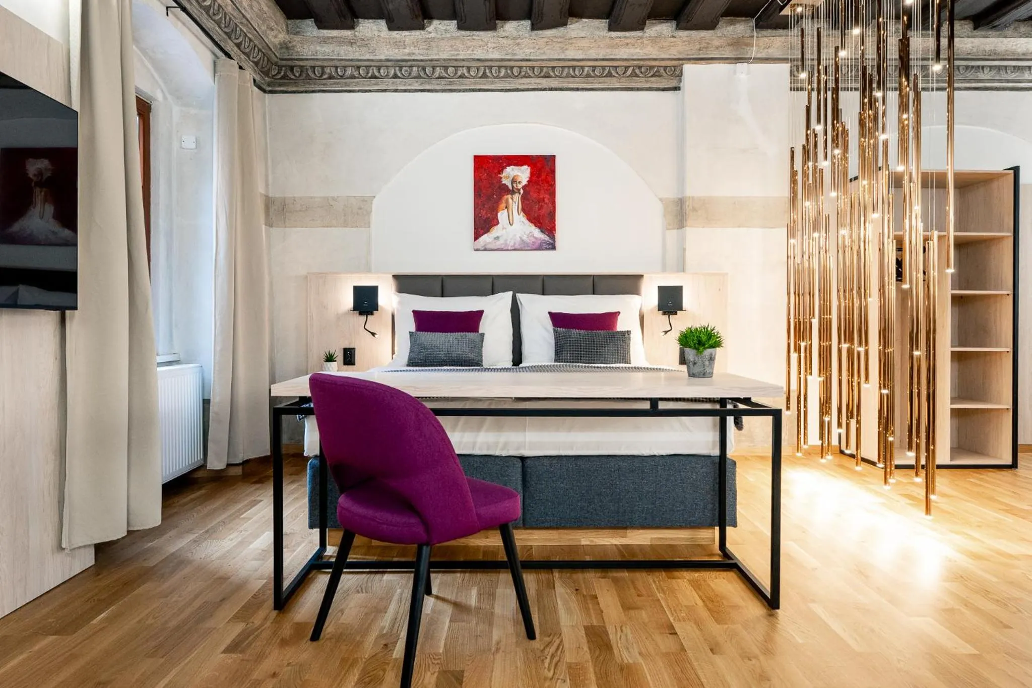 Bed in Hotel Zlaty Andel