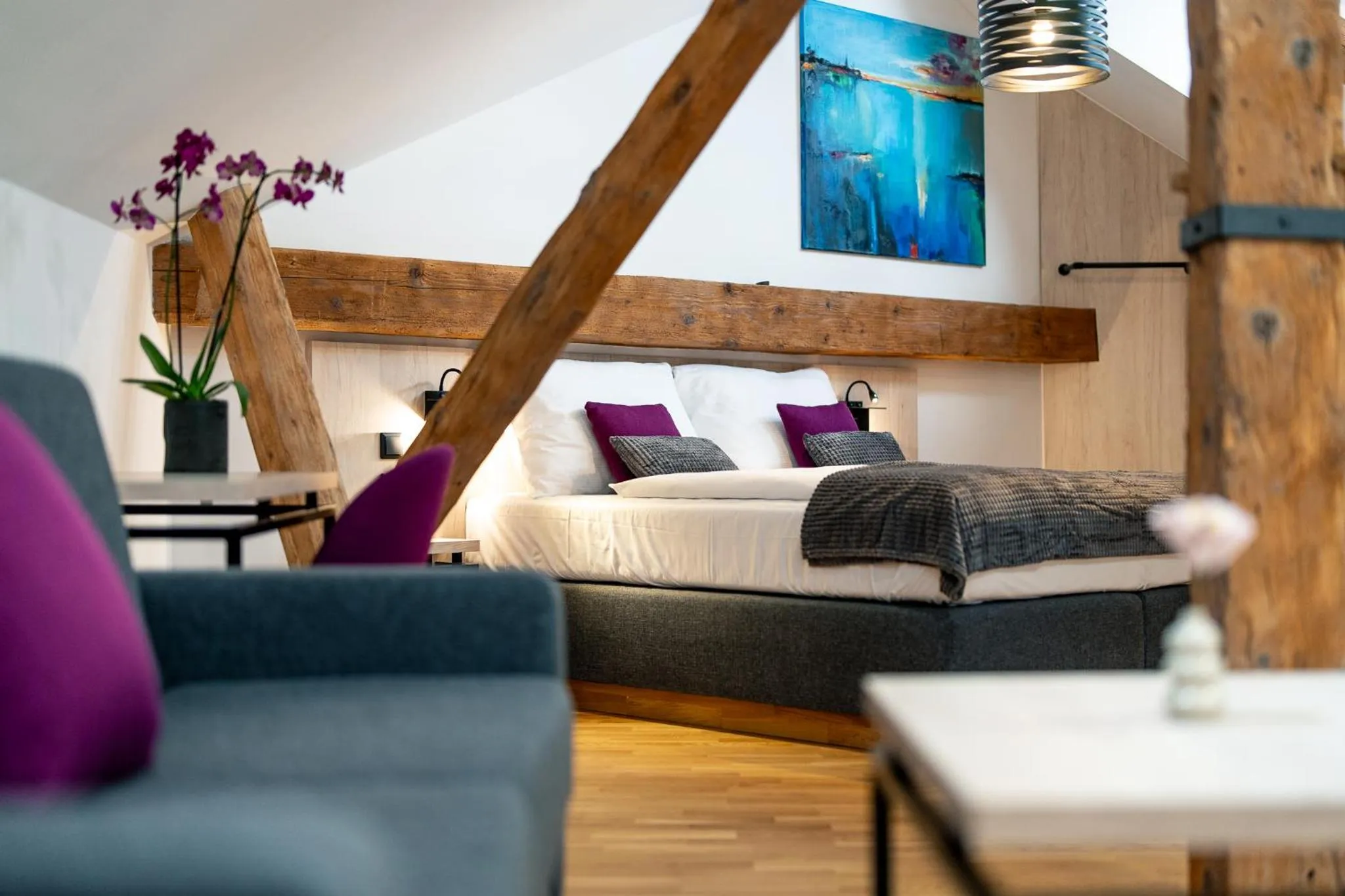 Bed in Hotel Zlaty Andel