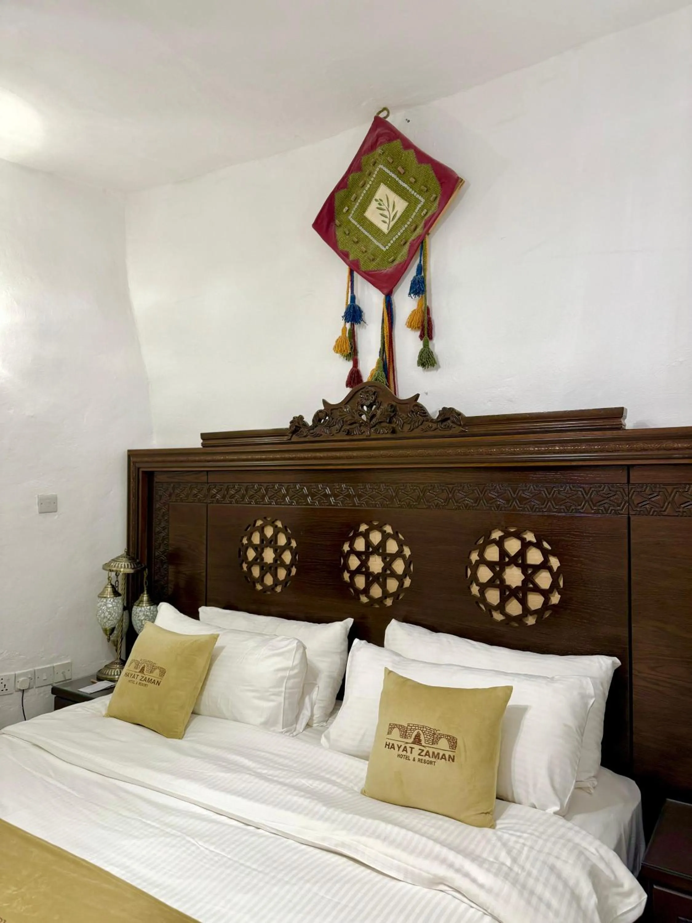 Bed in Hayat Zaman Hotel And Resort Petra