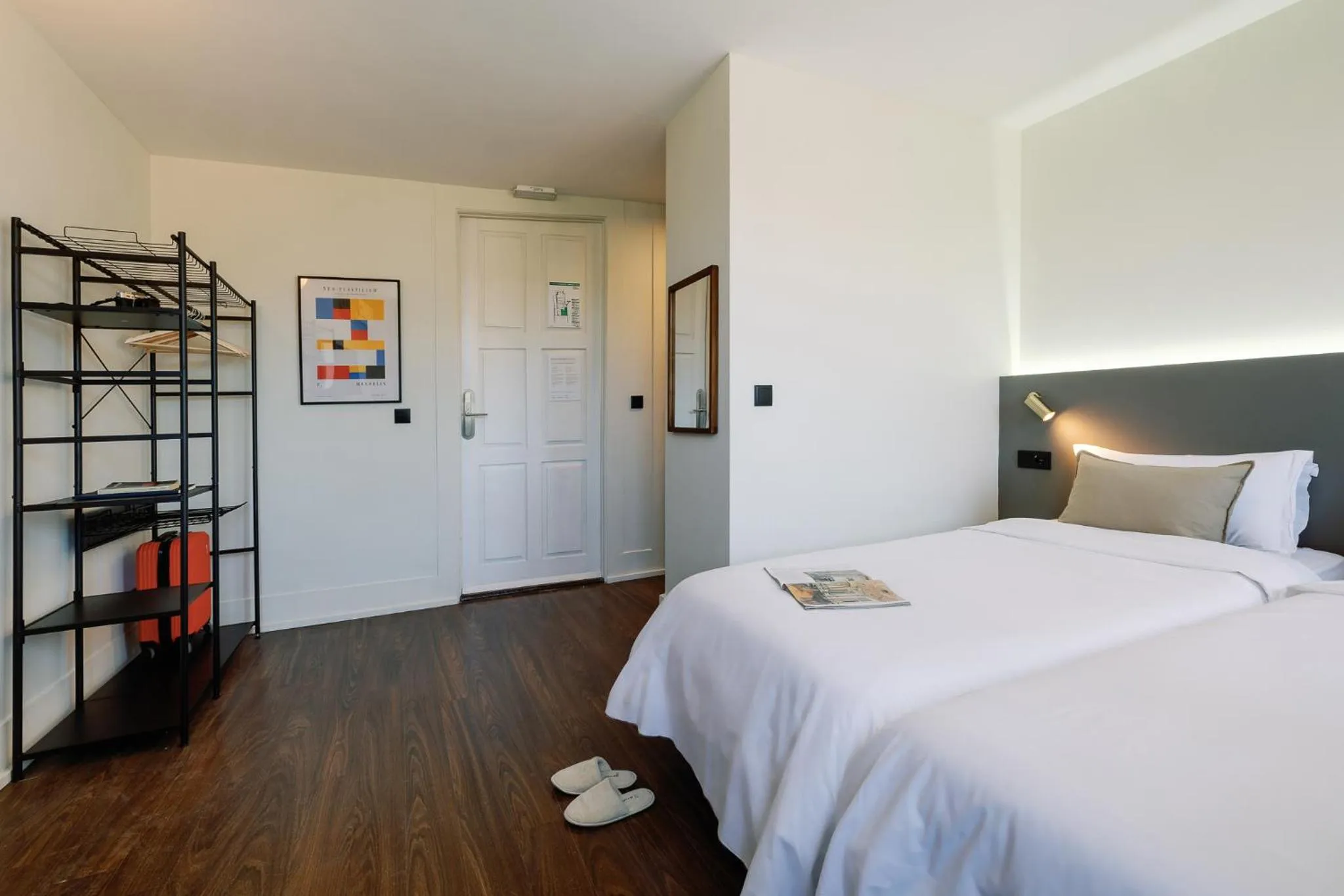 Bedroom, Bed in Cosme Apartments by Olala Homes