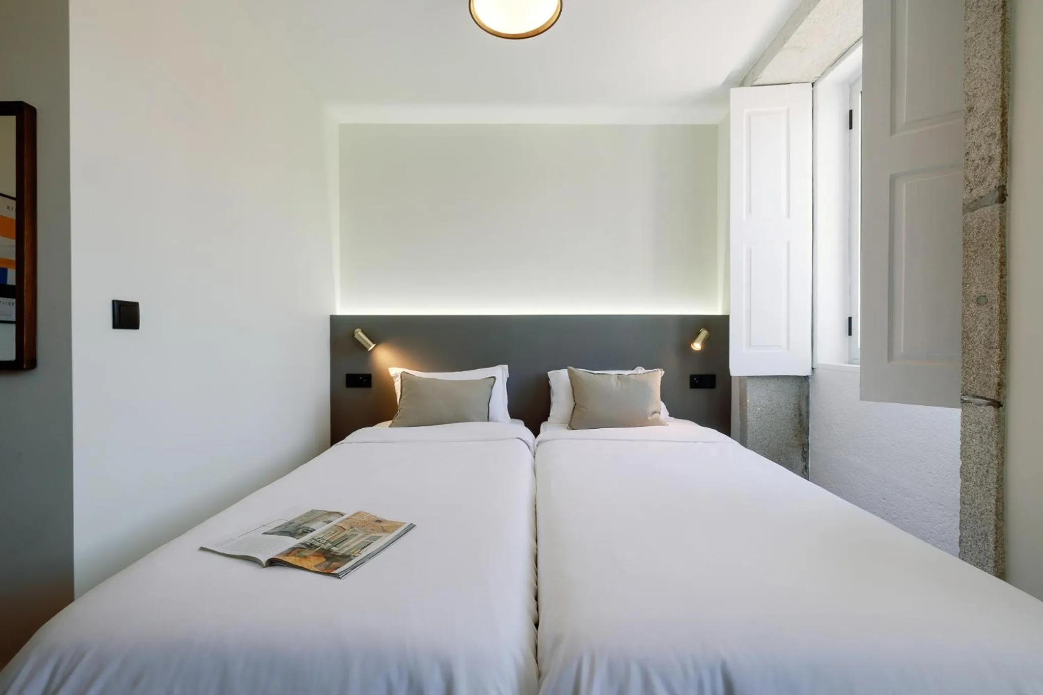 Bedroom, Bed in Cosme Apartments by Olala Homes