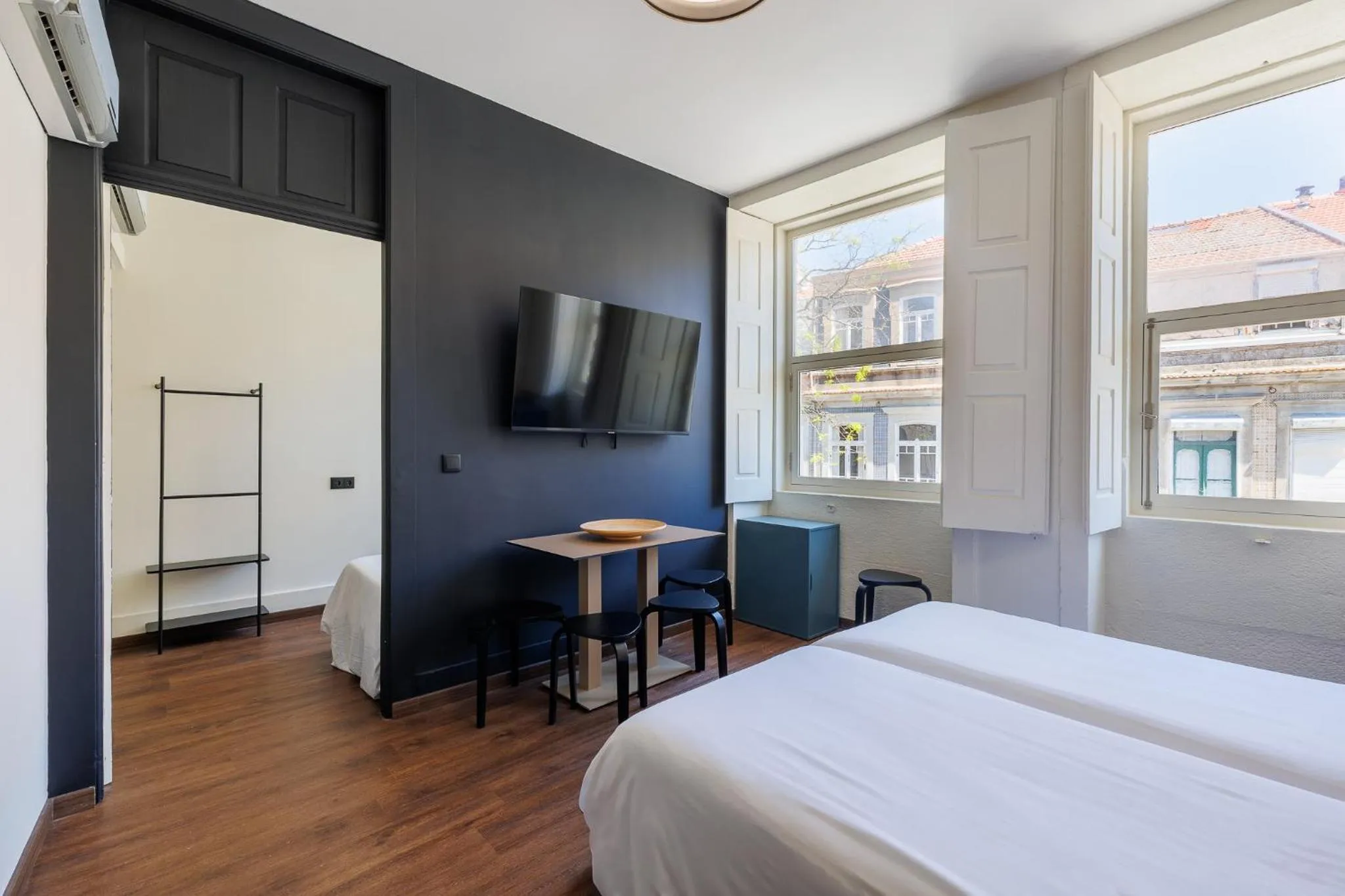 Bedroom, Bed in Cosme Apartments by Olala Homes