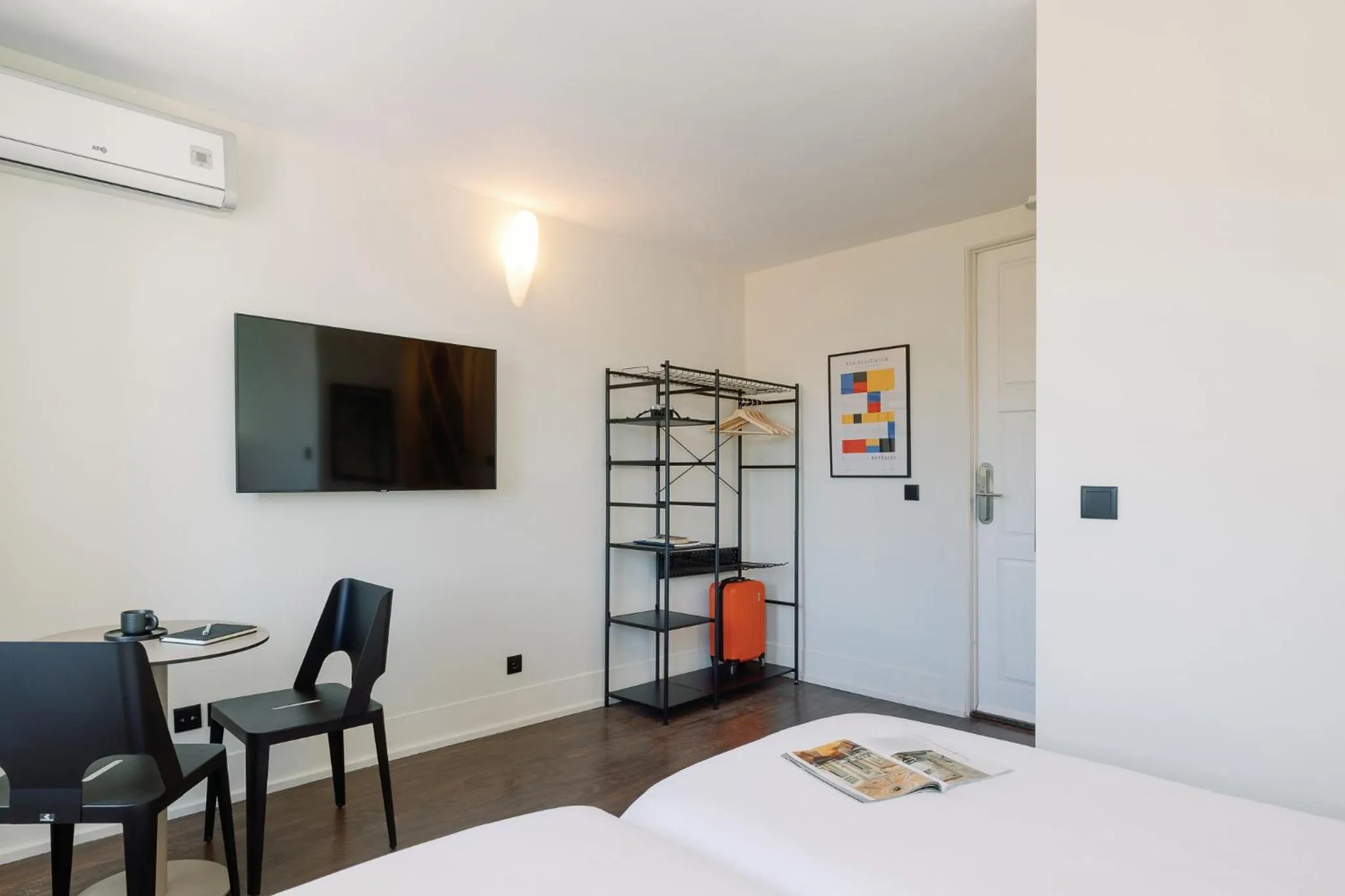 Bedroom, Bed in Cosme Apartments by Olala Homes