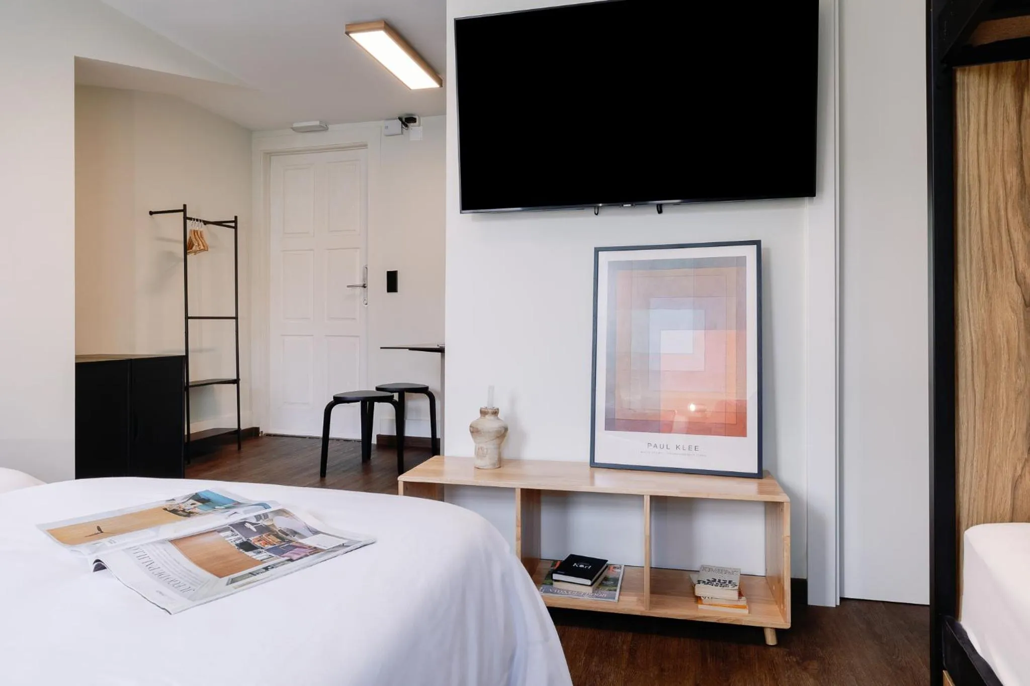 Bedroom, Bed in Cosme Apartments by Olala Homes