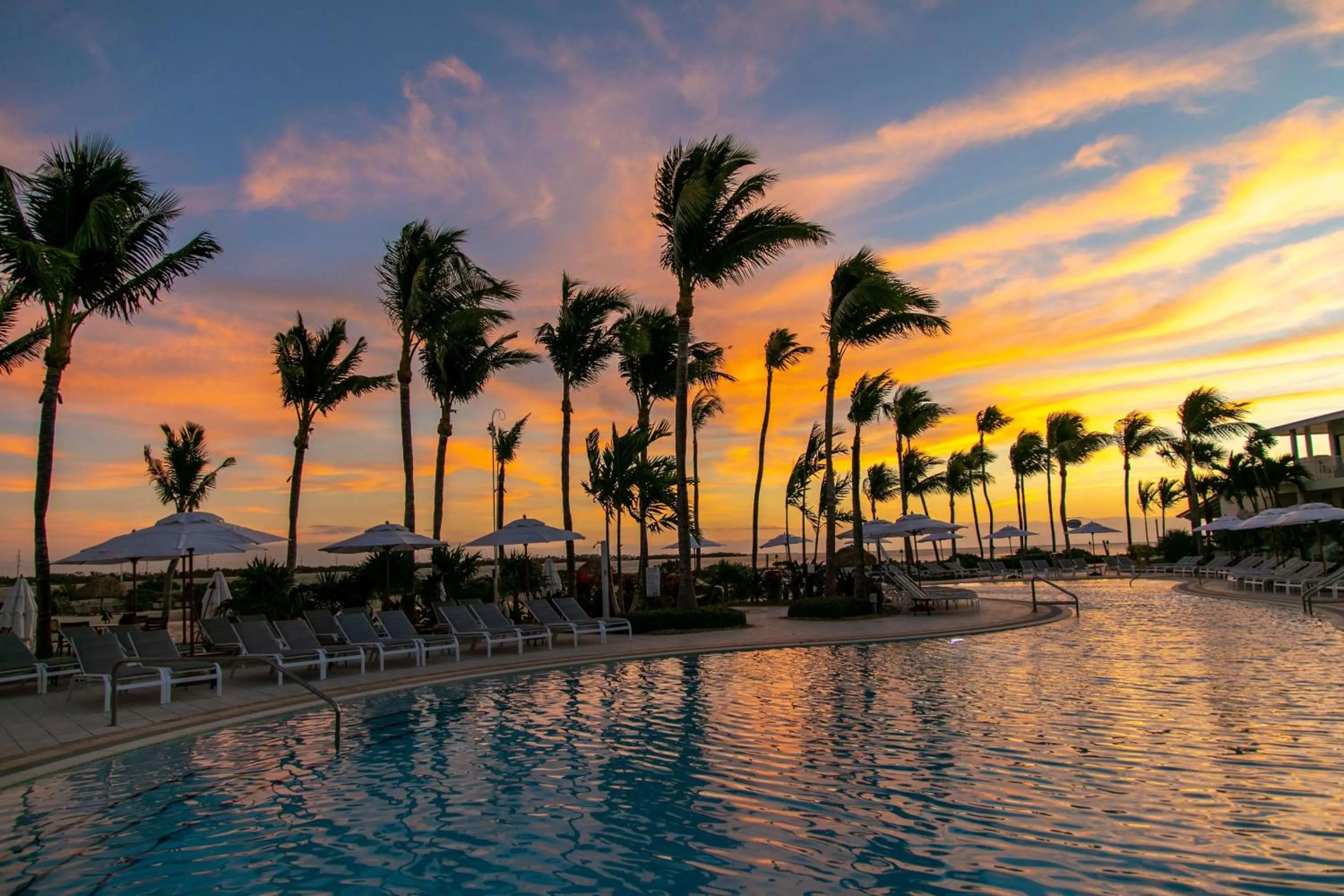 Pool view in Hawks Cay Resort