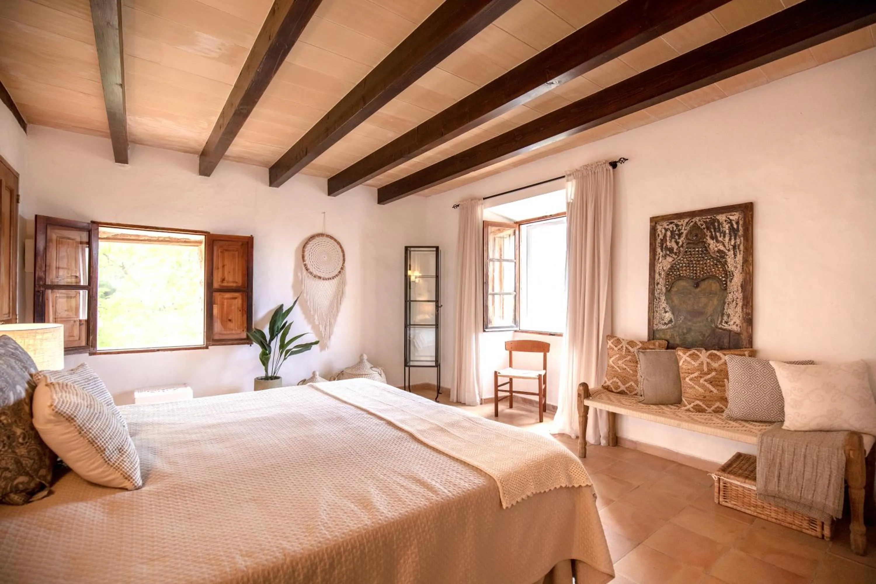 Bed in Agroturismo Son Boronat