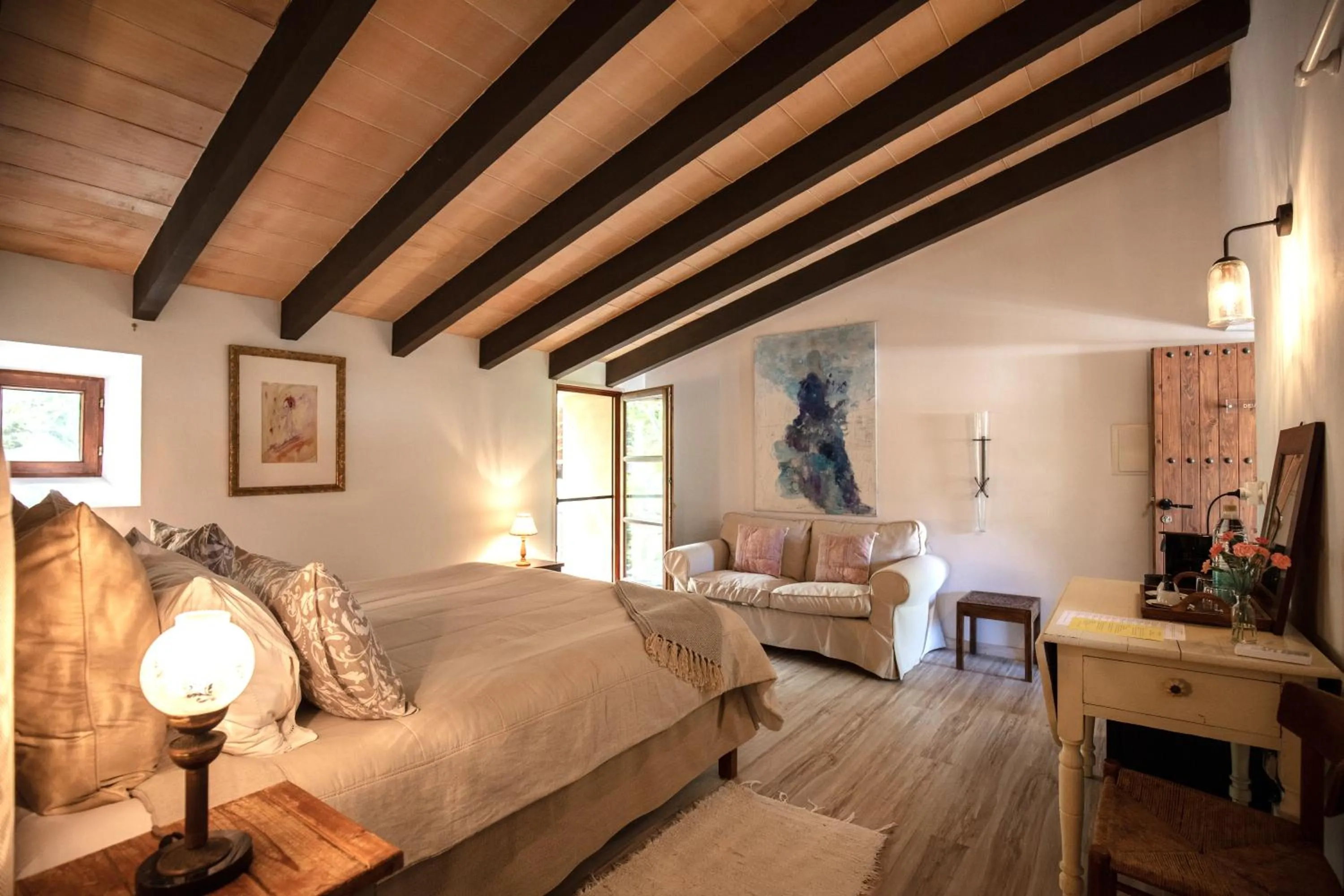 Bed in Agroturismo Son Boronat