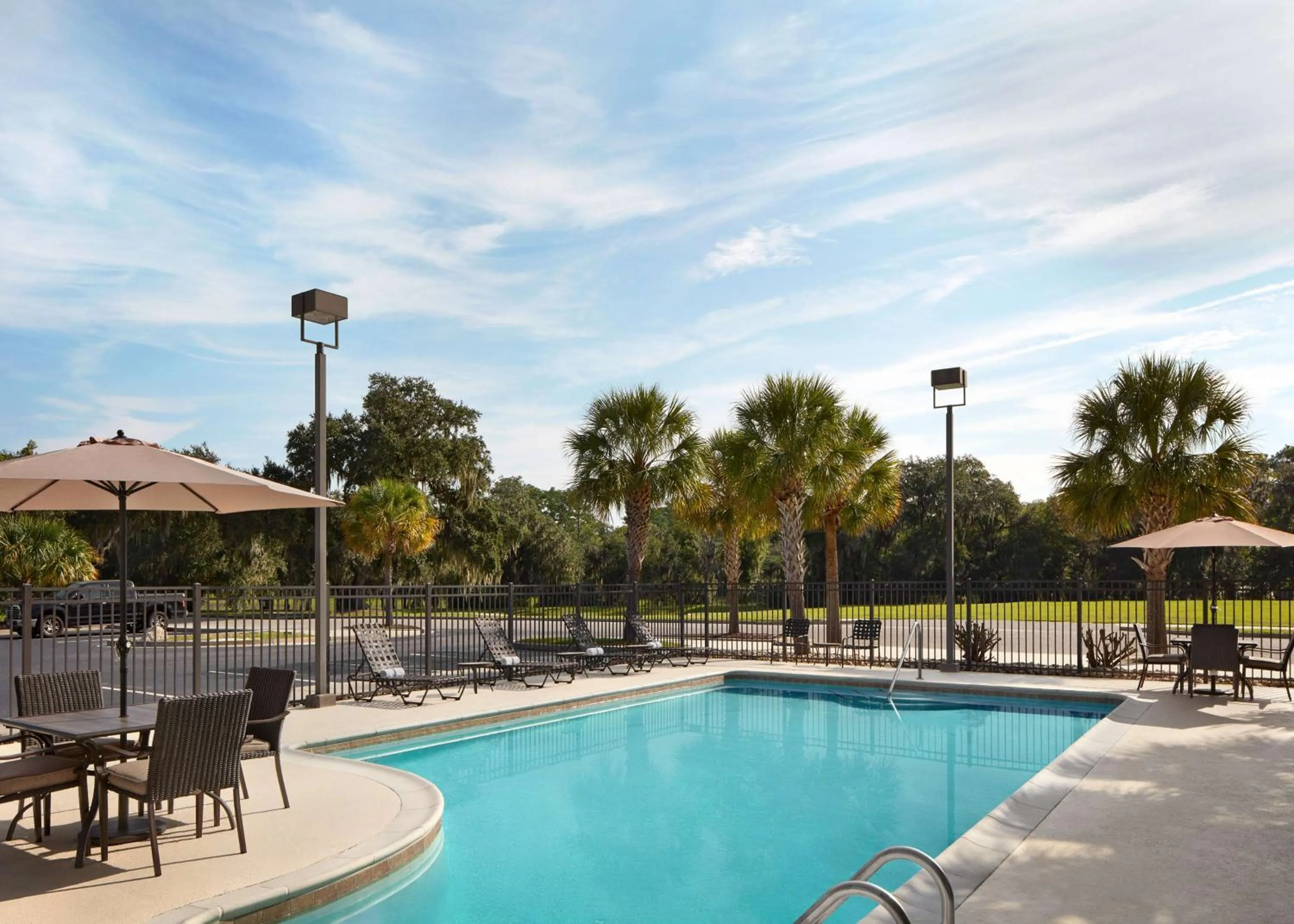 Pool view in Hilton Garden Inn Beaufort