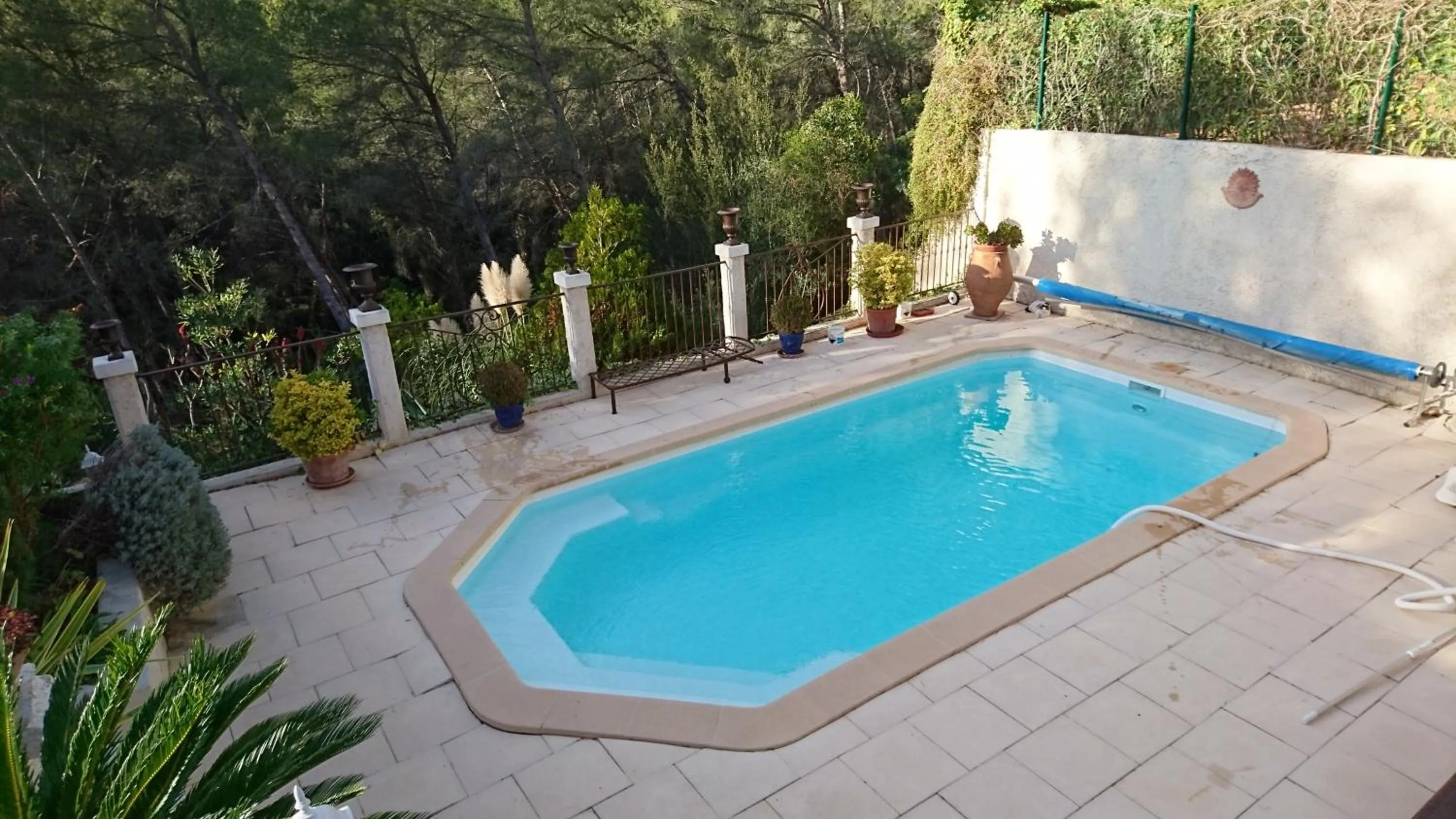 Pool view in La Florentine