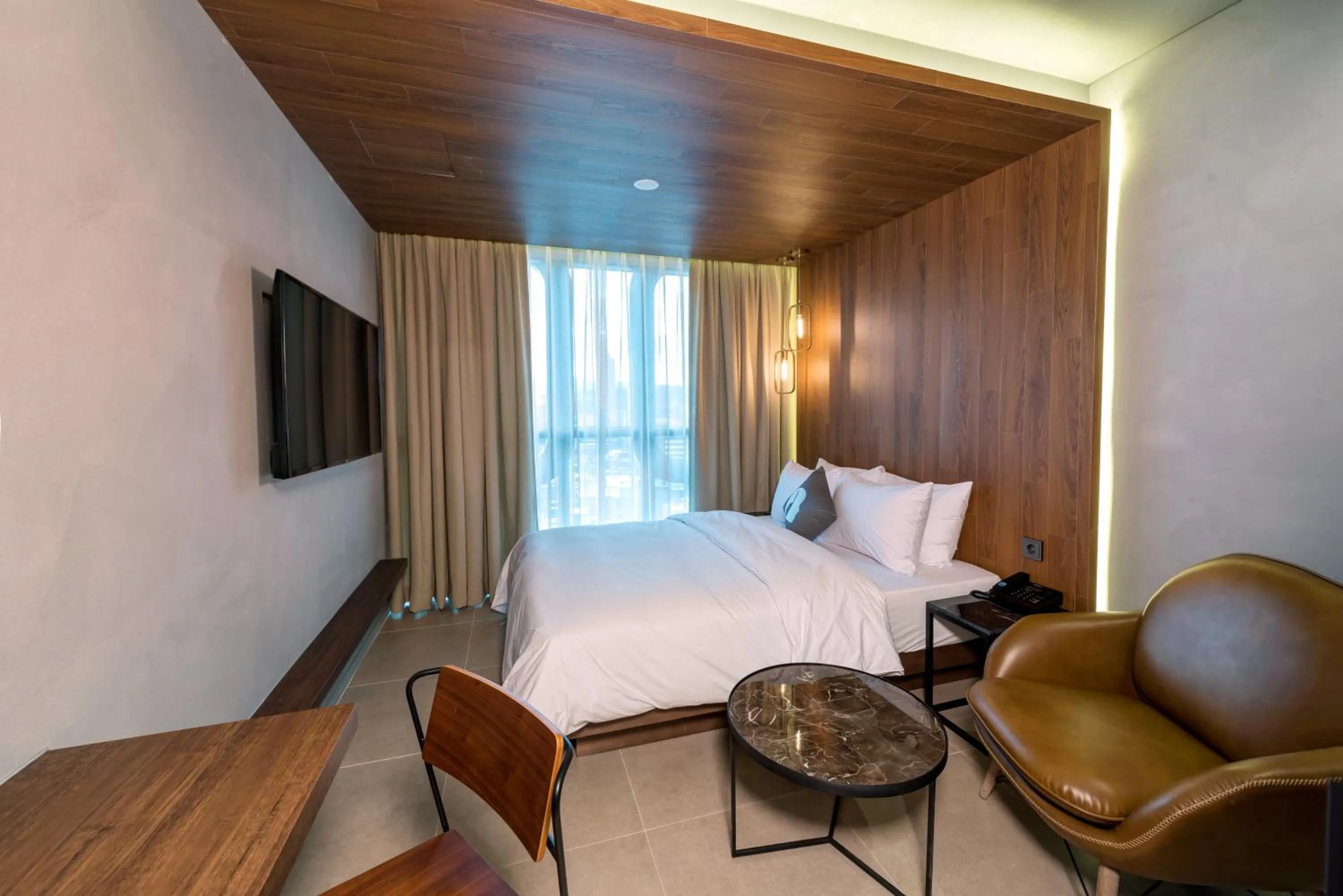 Bedroom, Bed in Hotel The Designers DDP