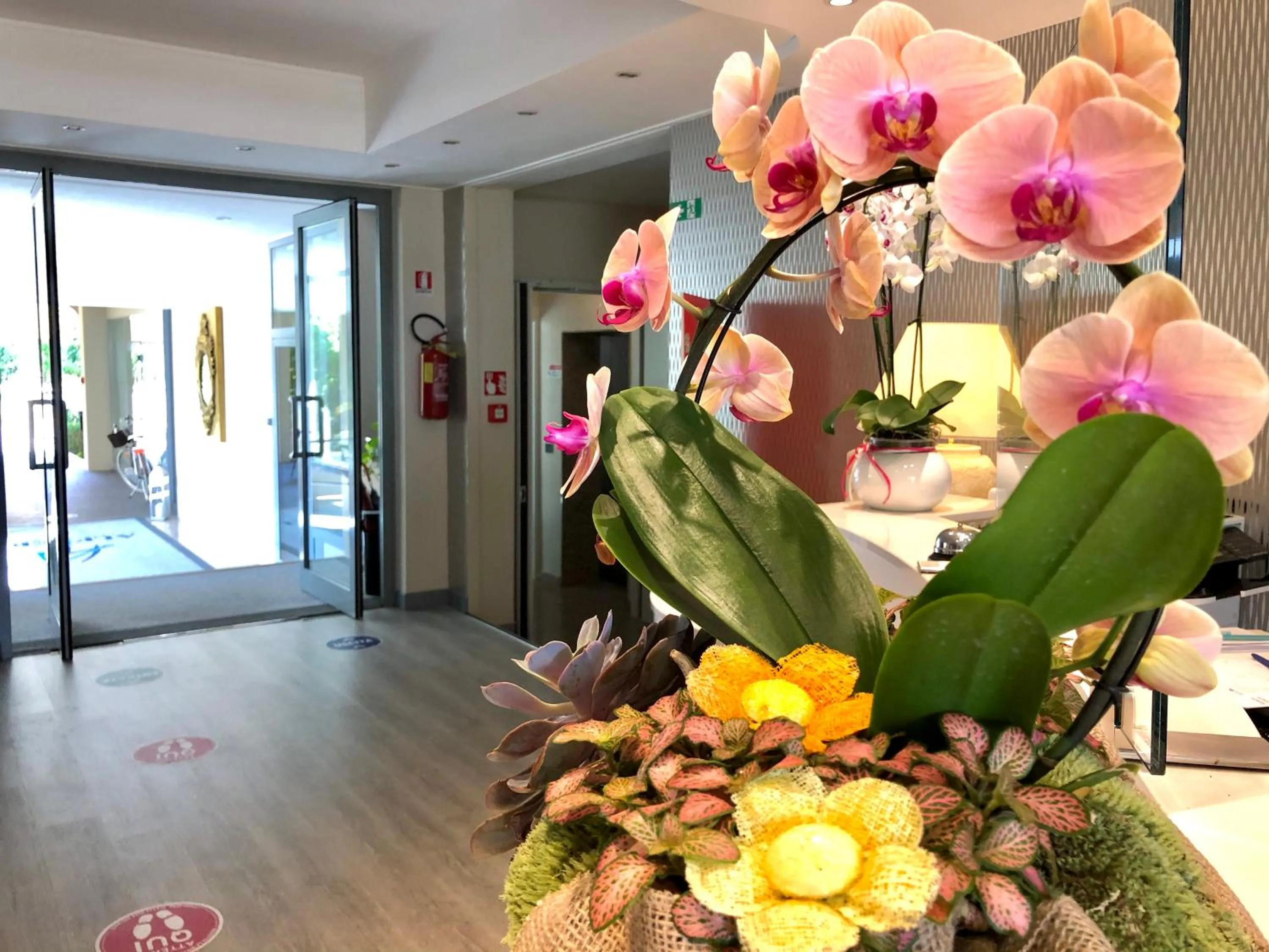 Lobby or reception in Hotel Alfieri