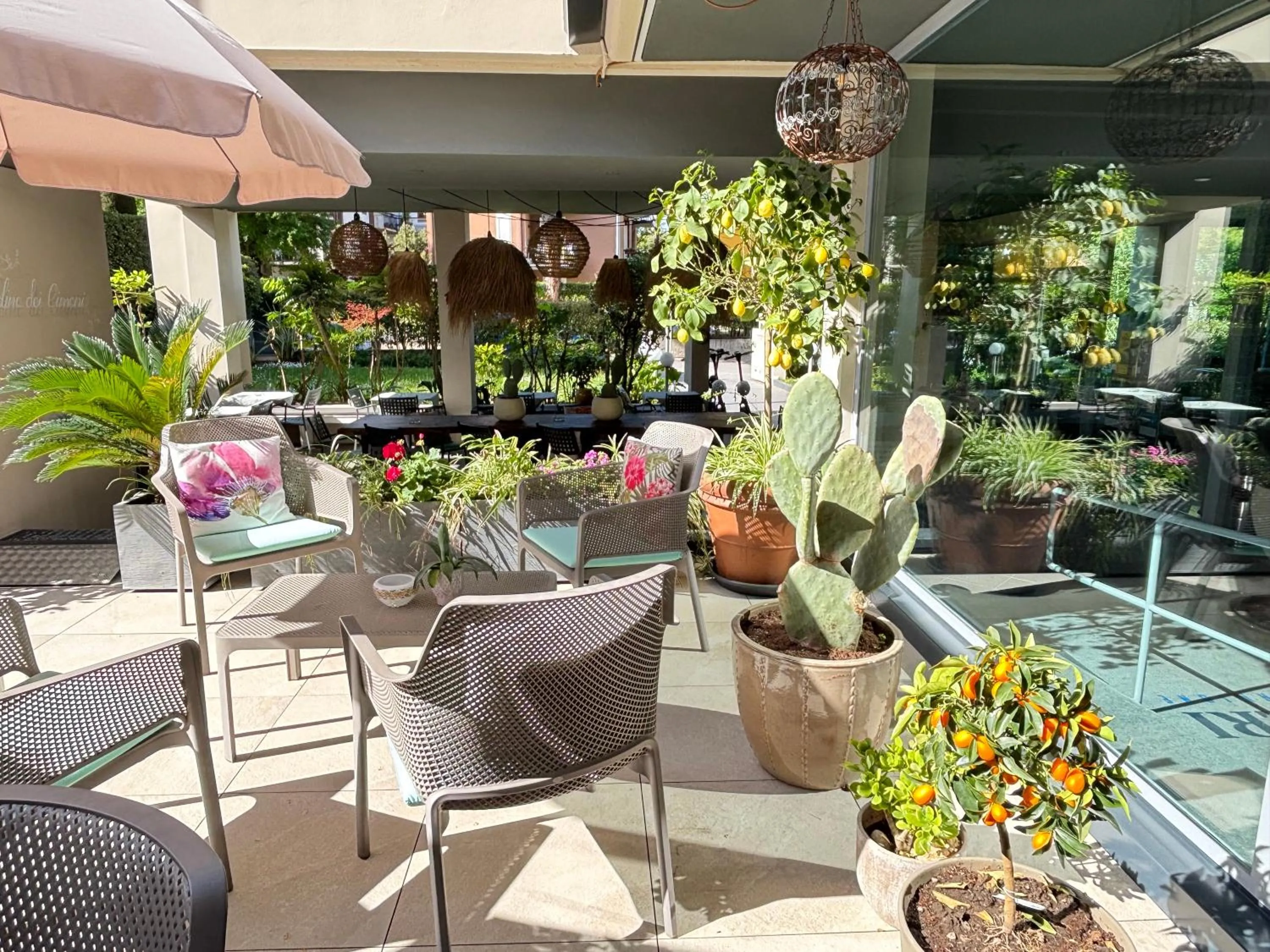 Garden in Hotel Alfieri