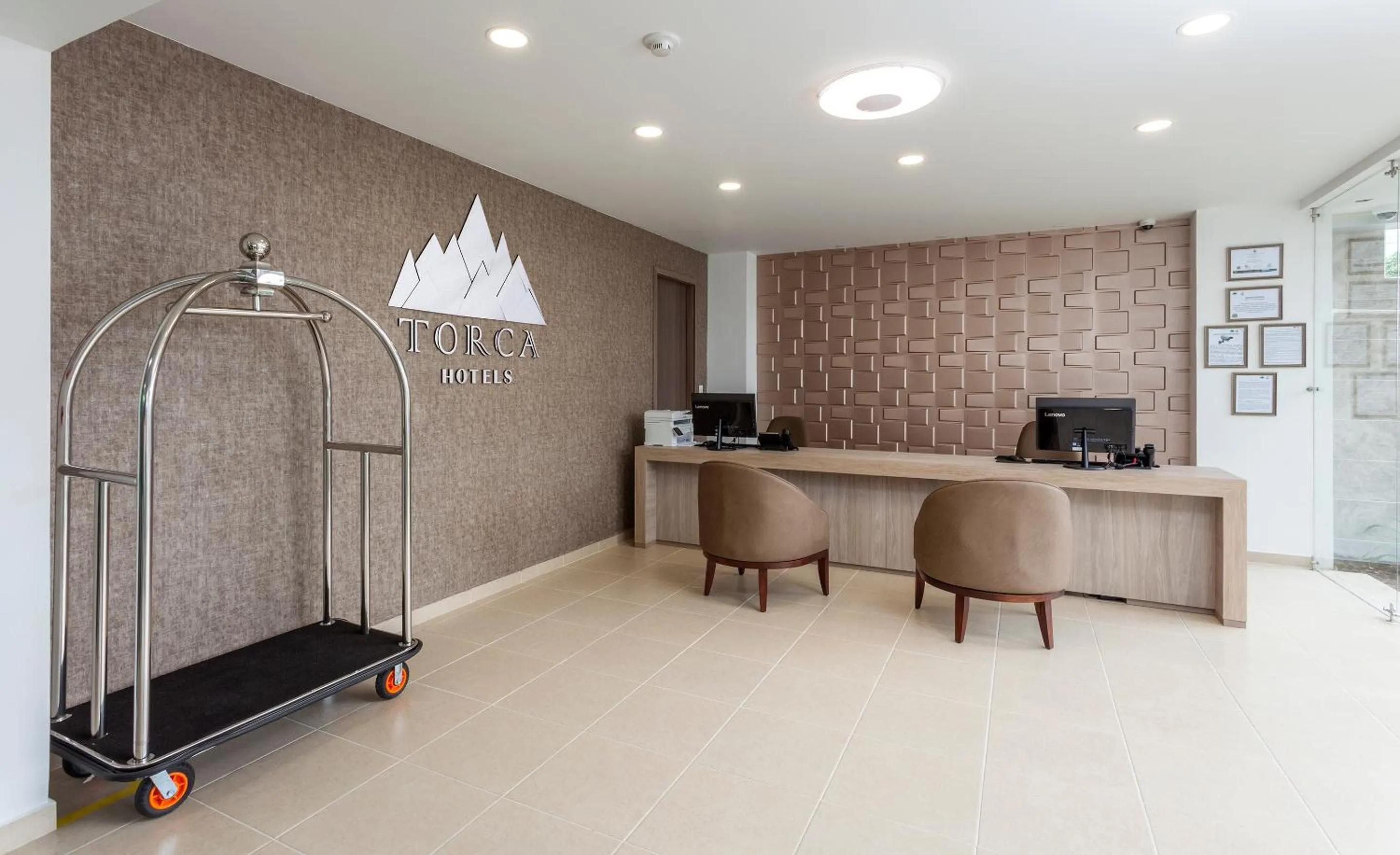 Lobby or reception in Torca Hotel