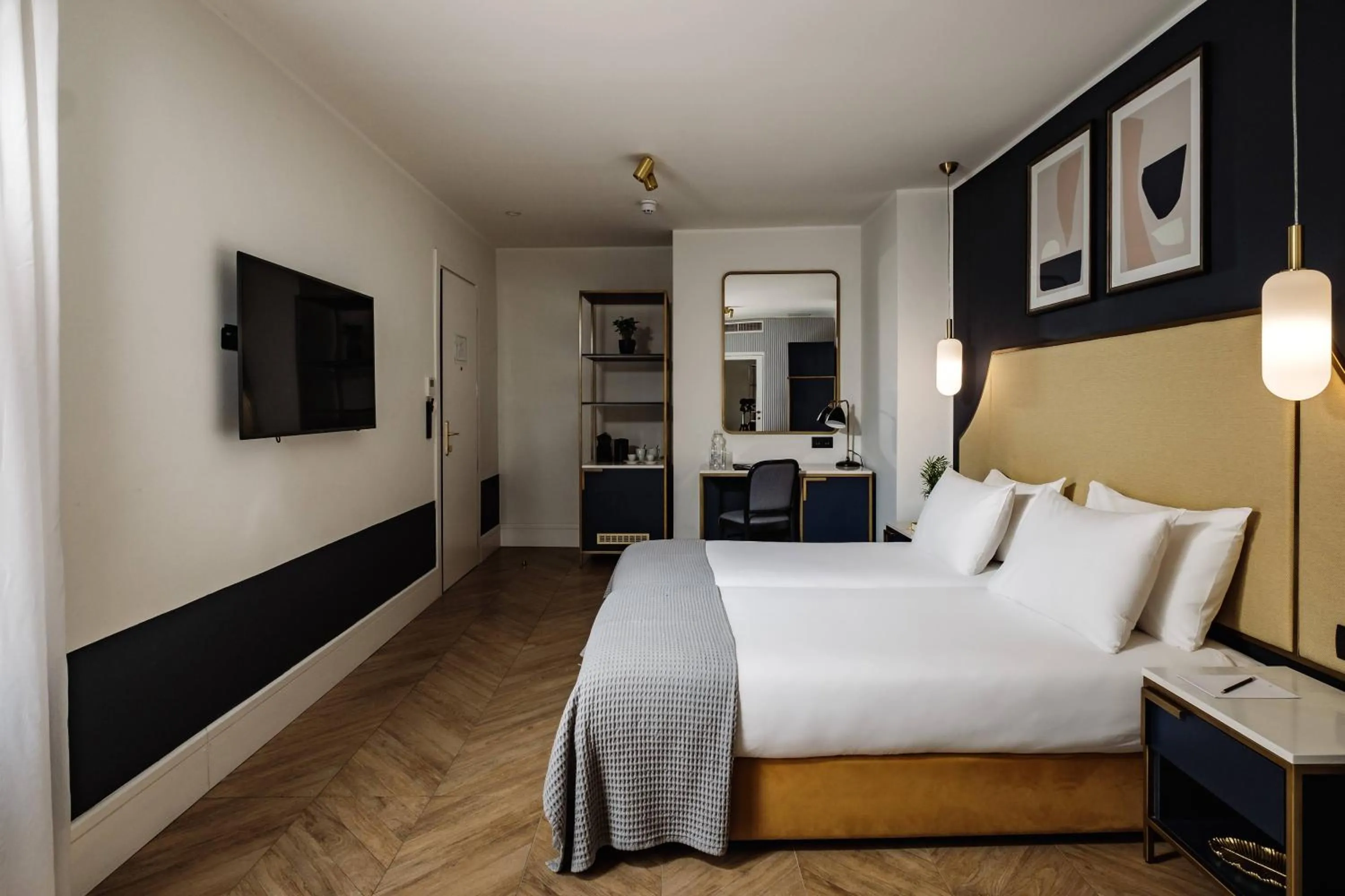 Bedroom, Bed in The Cumberland by NEU Collective