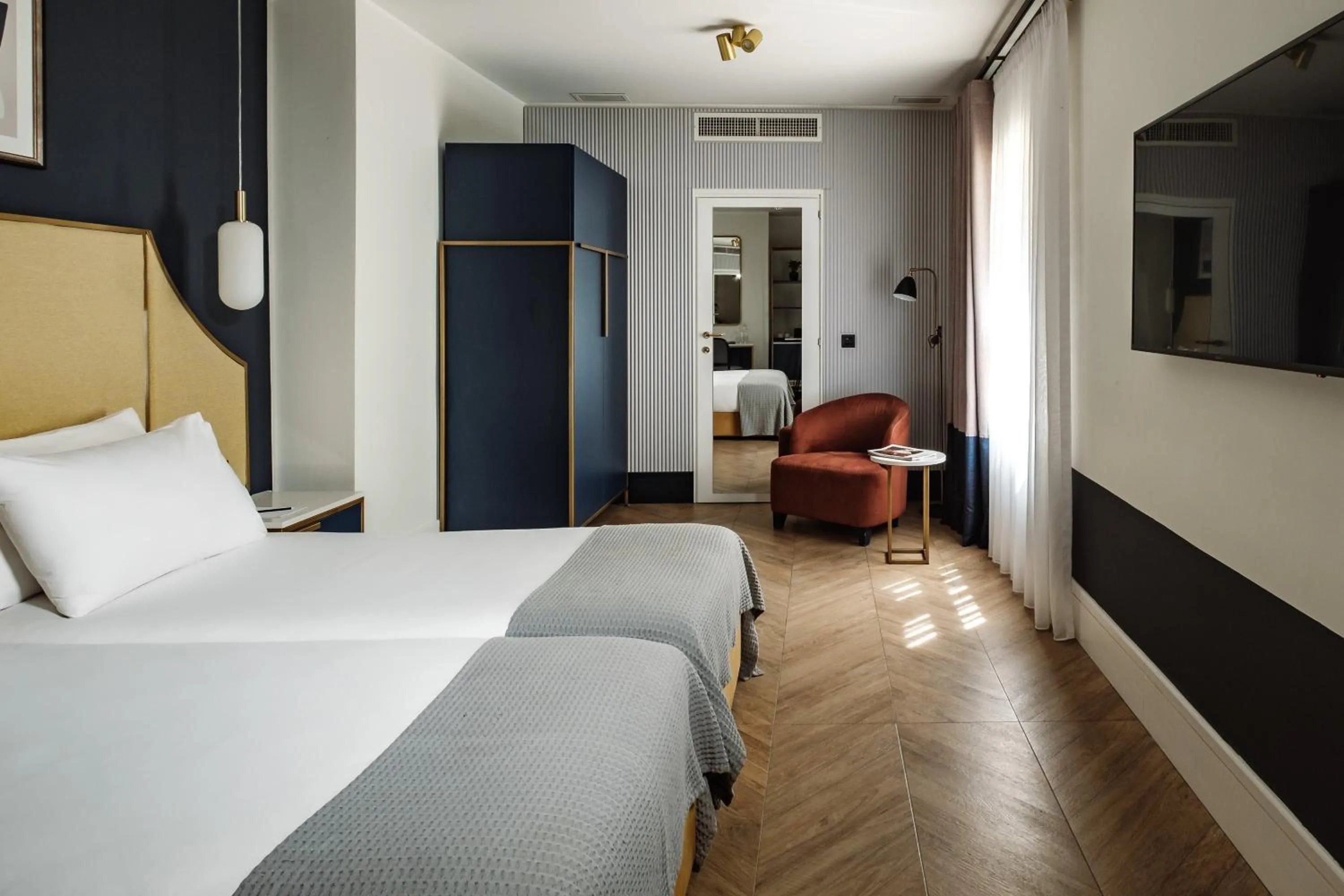 Bedroom, Bed in The Cumberland by NEU Collective