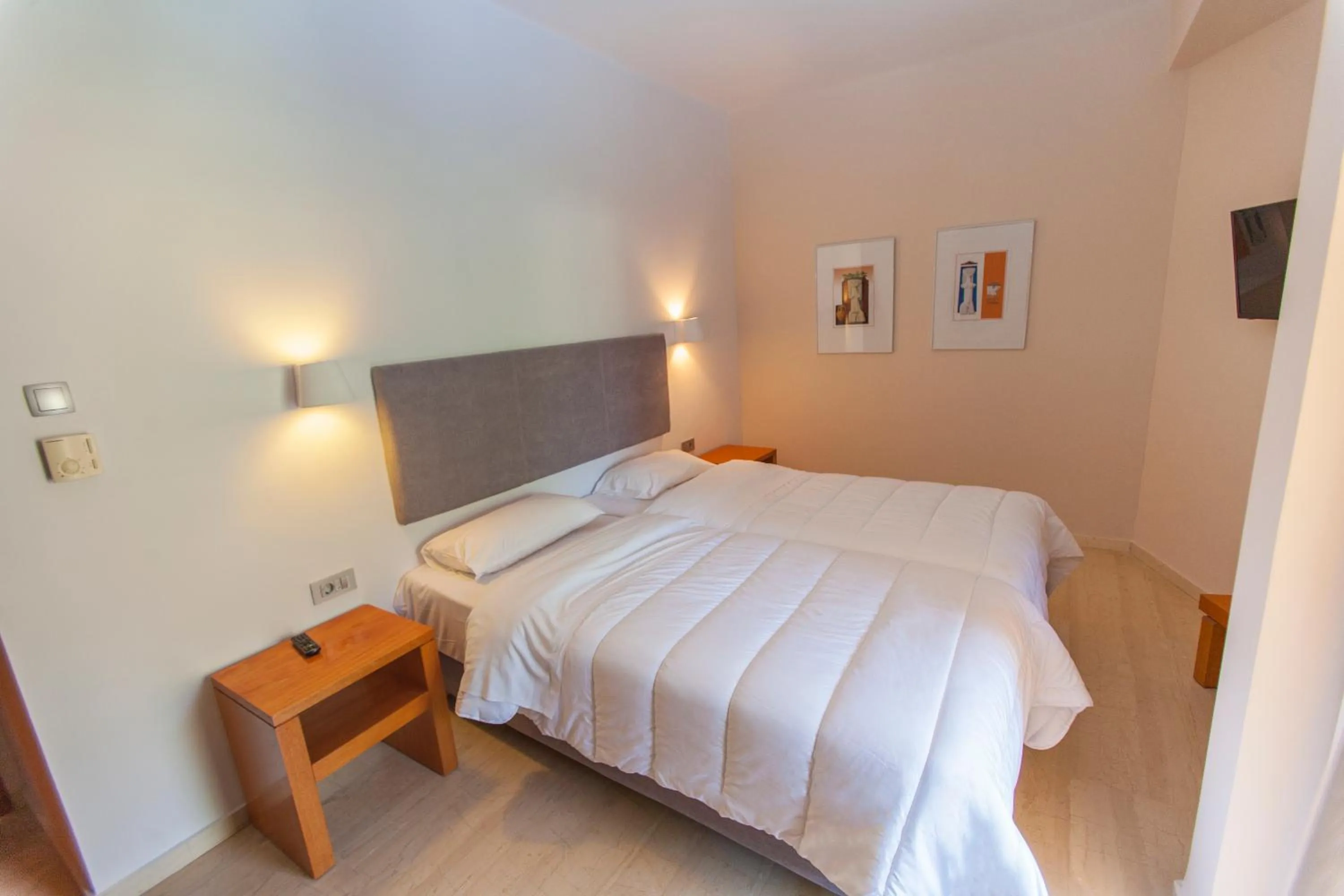 Bed in Antikyra Beach Hotel