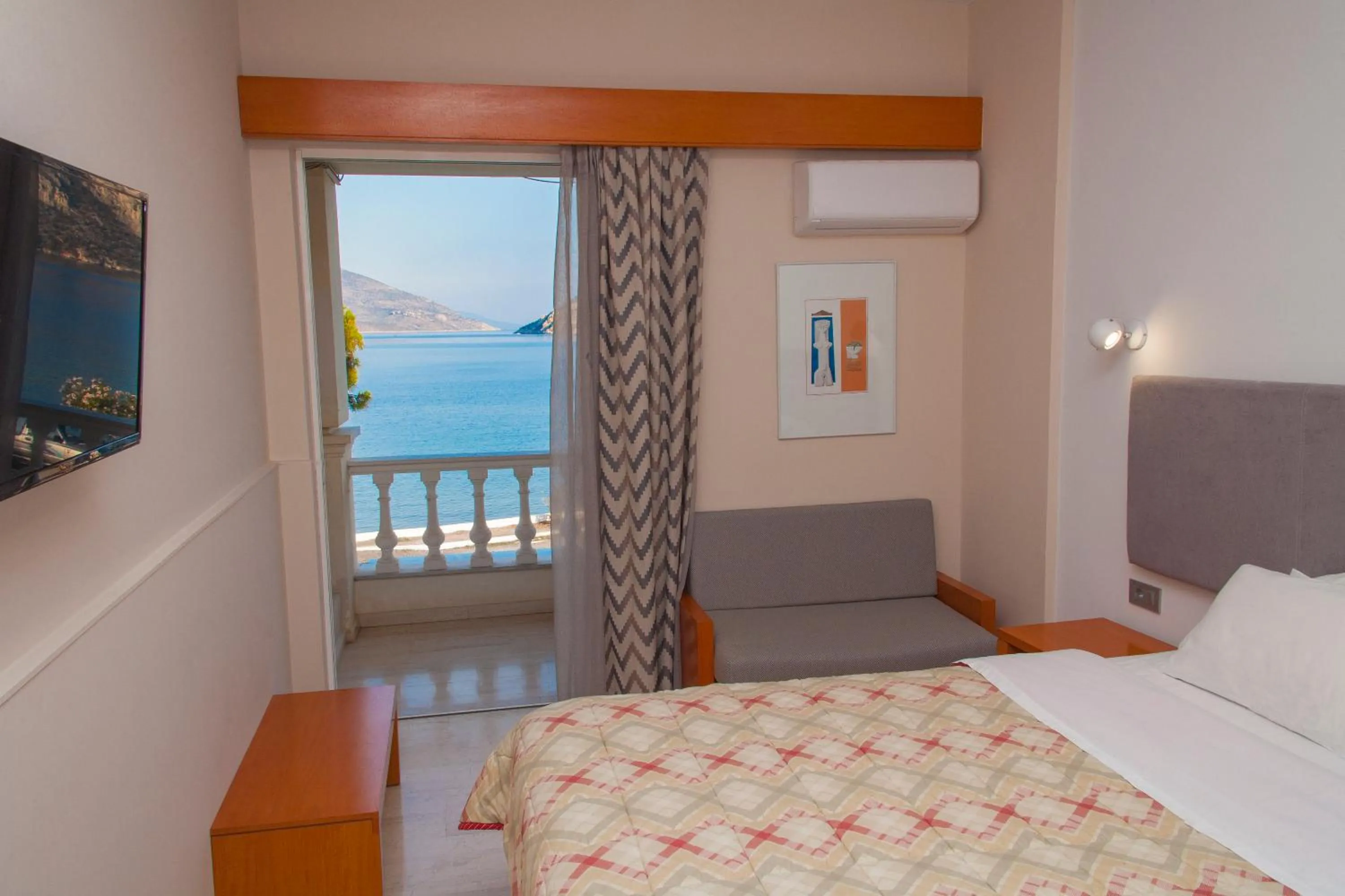 Photo of the whole room, Bed in Antikyra Beach Hotel