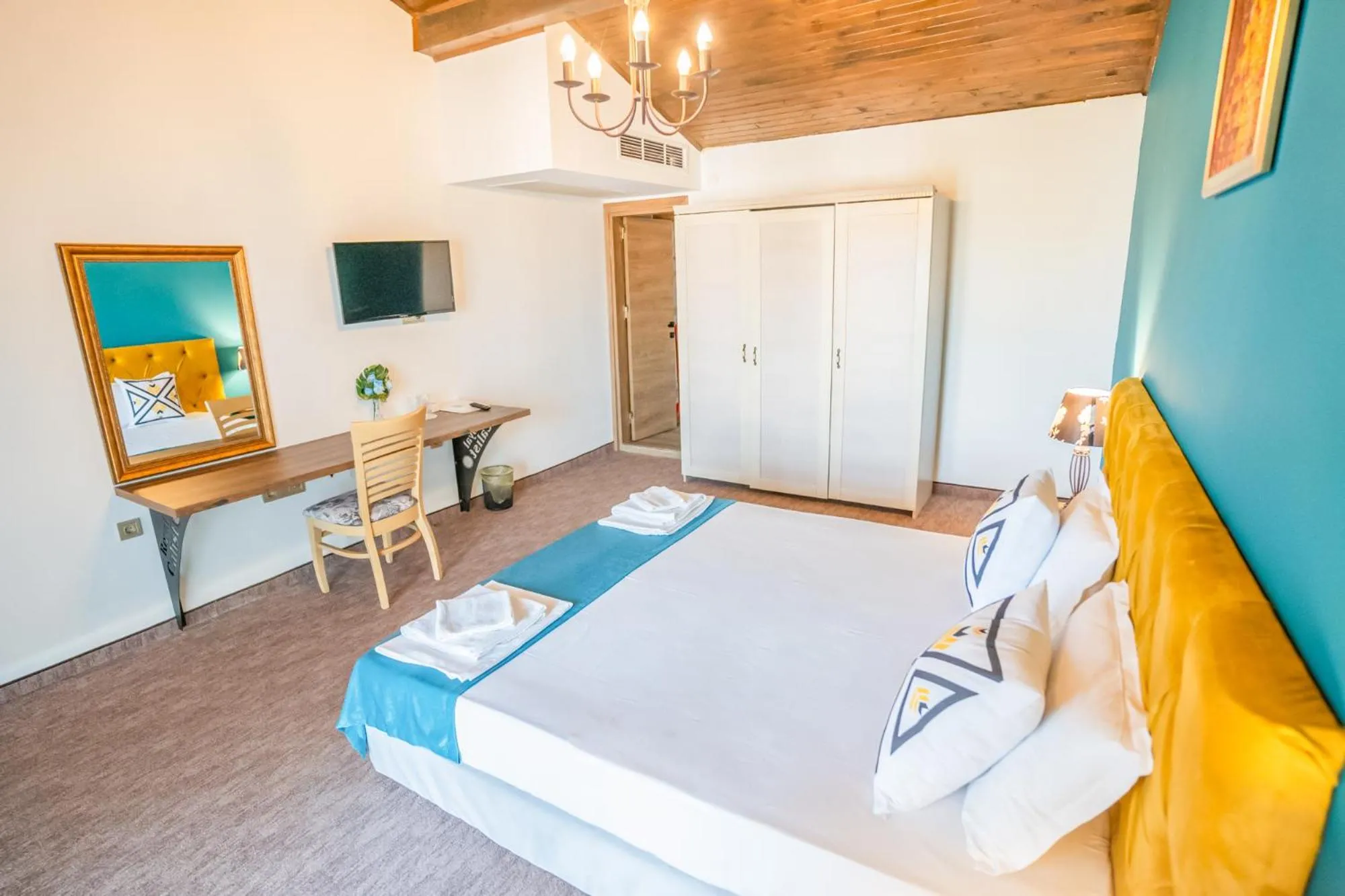 Bed in Royal Calisto Hotel