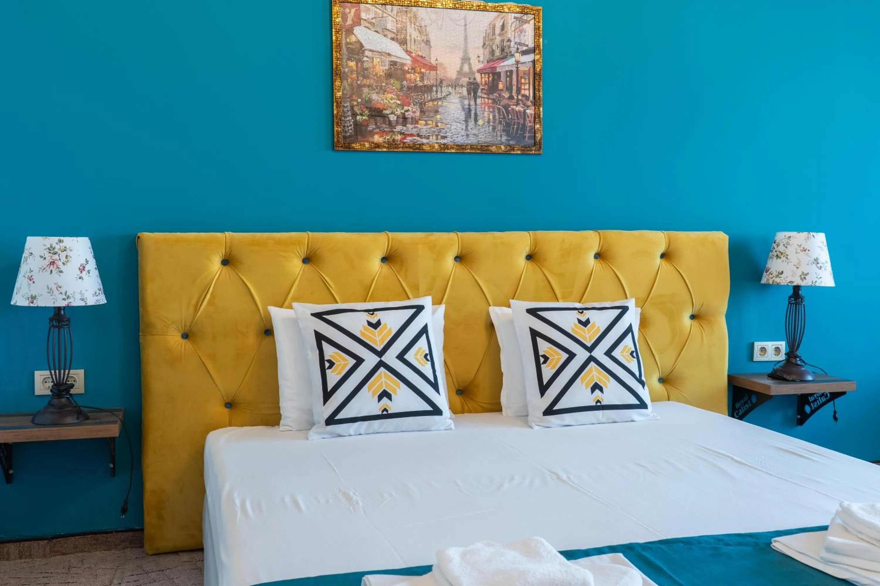 Bed in Royal Calisto Hotel