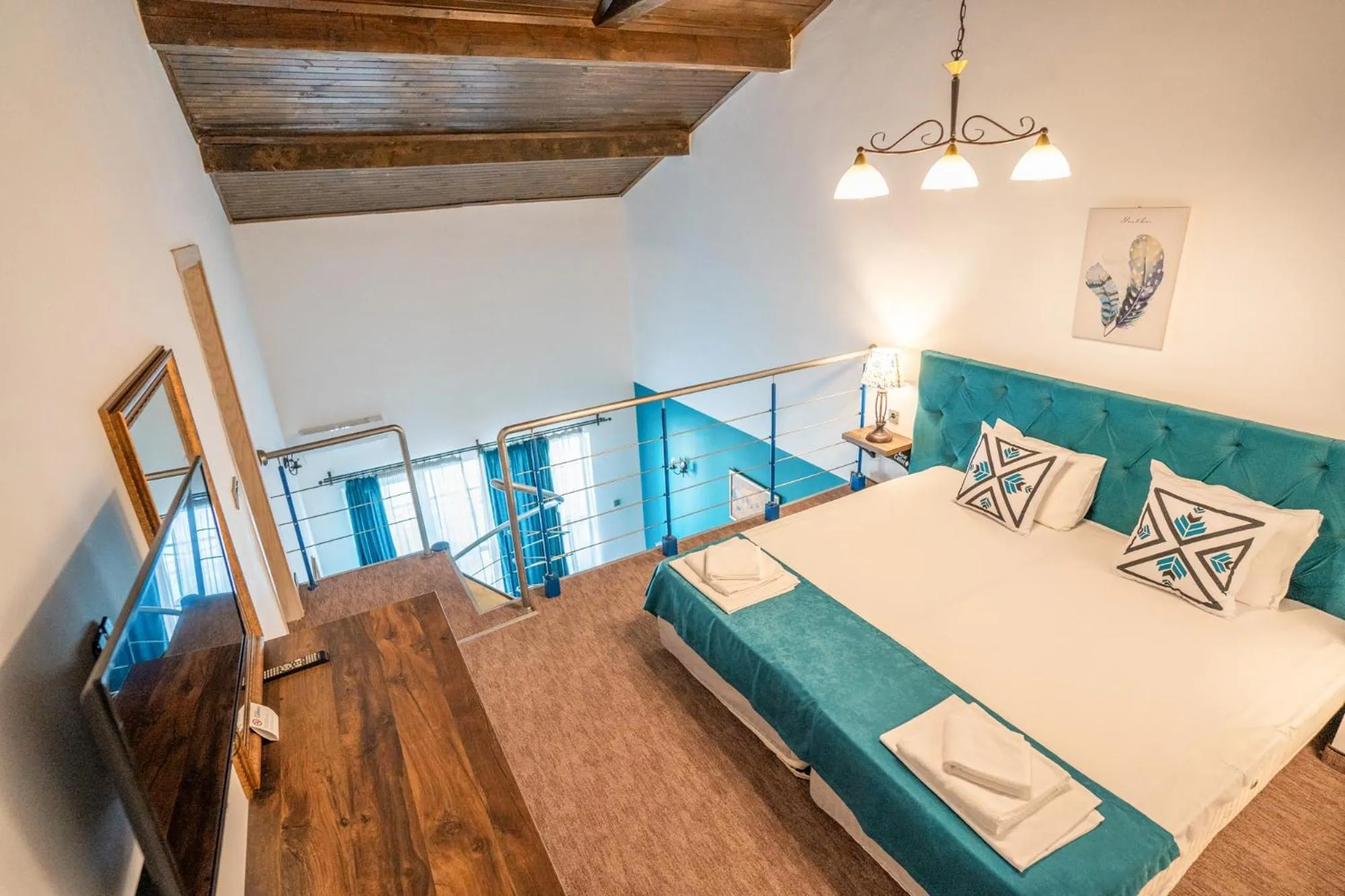 Living room, Bed in Royal Calisto Hotel