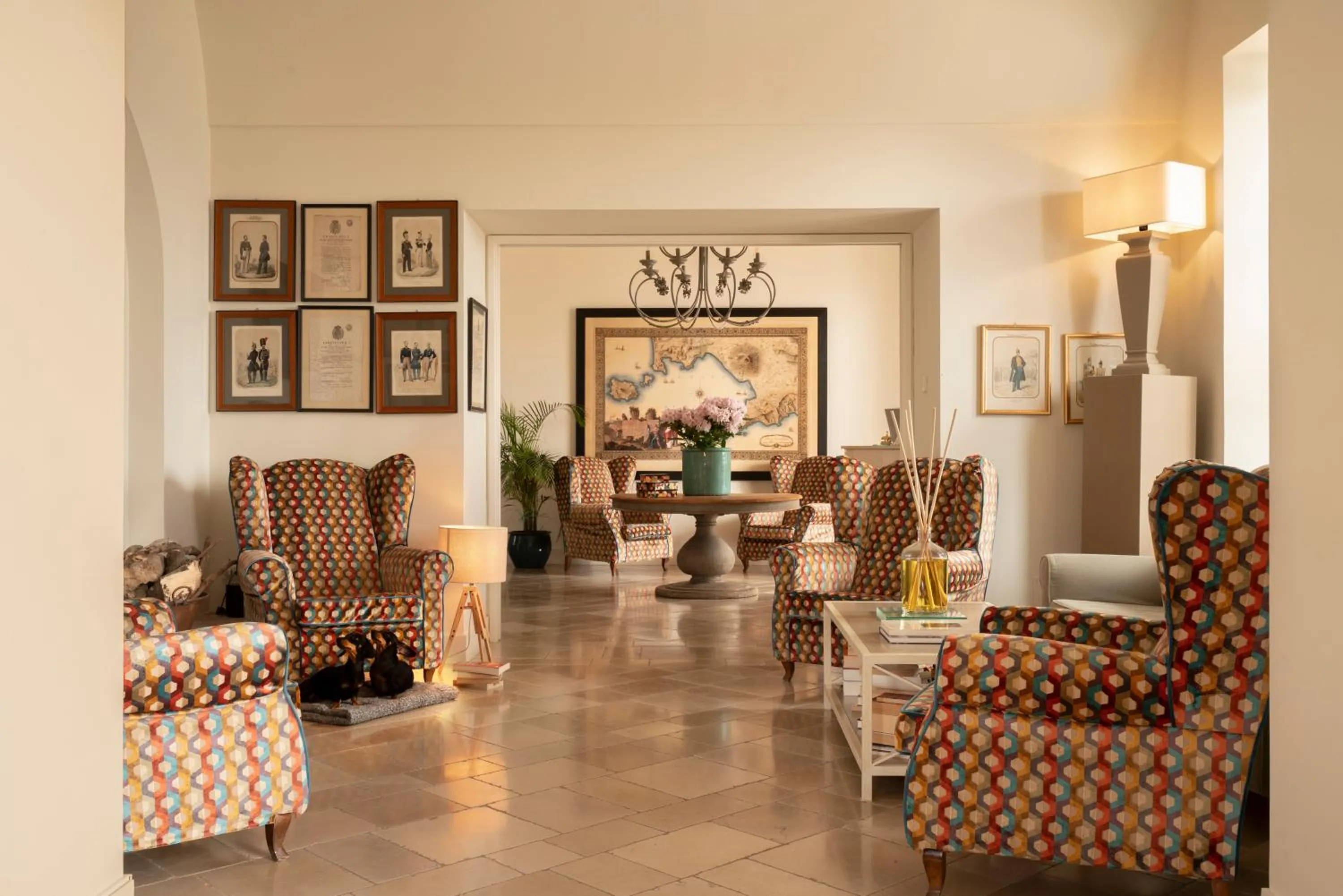 Lobby or reception in Relais Palazzo del Barone