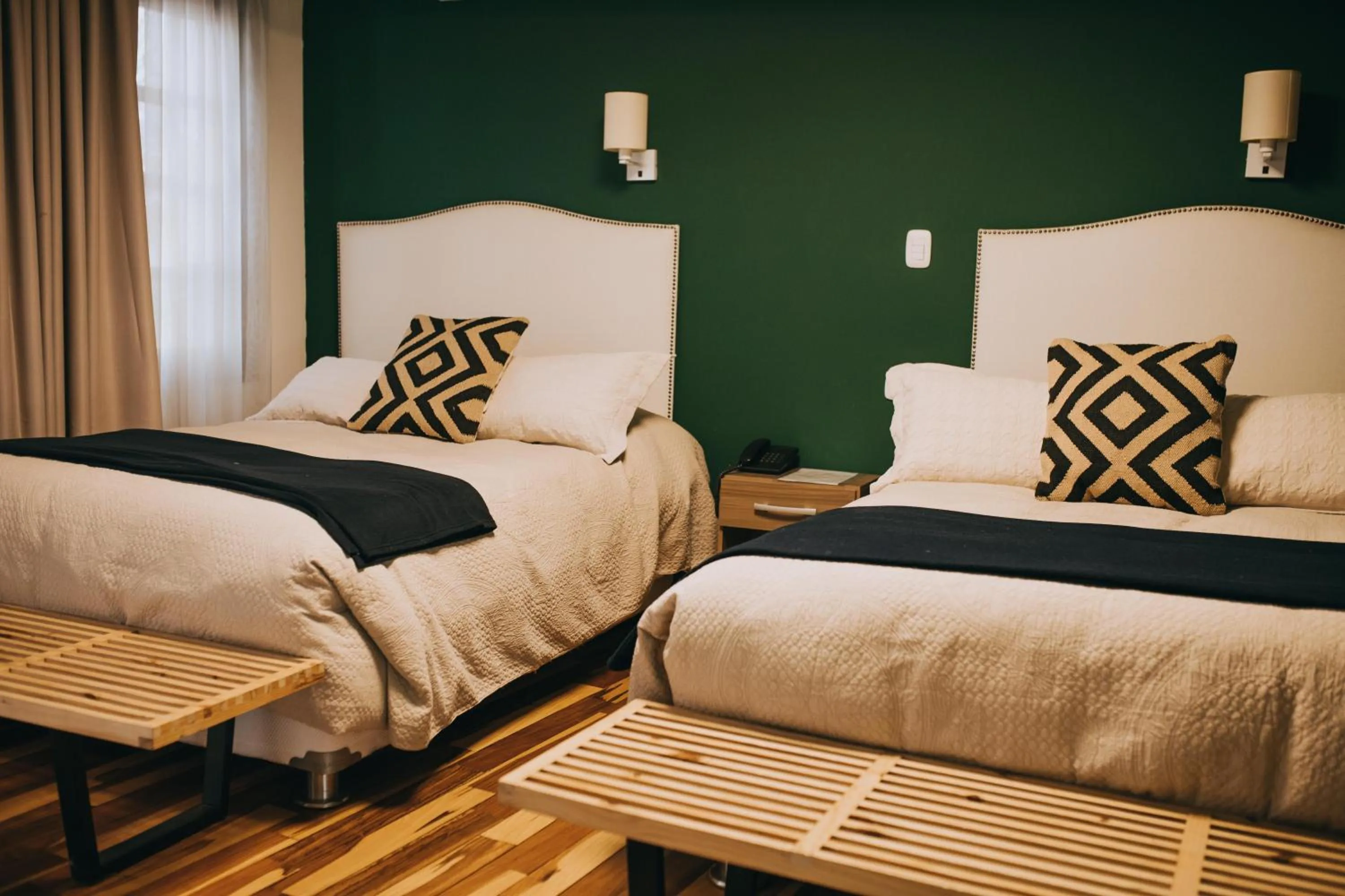 Bed in Anden Inca Hotel