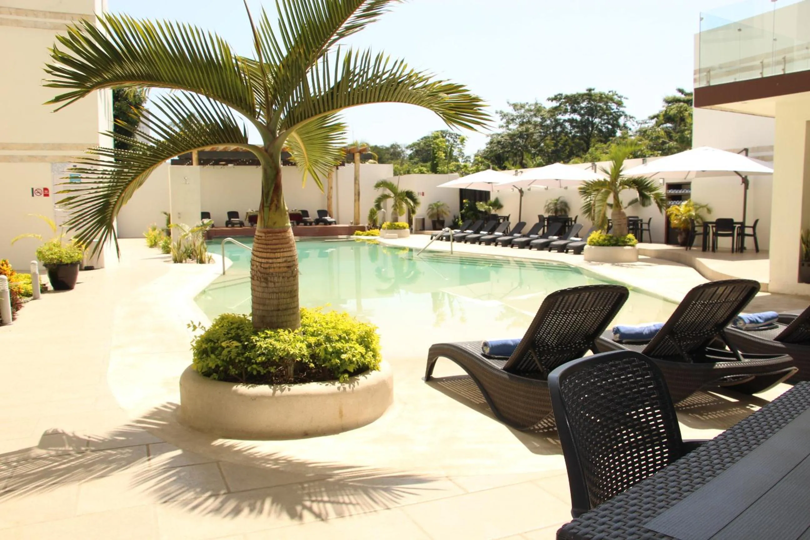 Swimming pool in Hotel Tulija Palenque