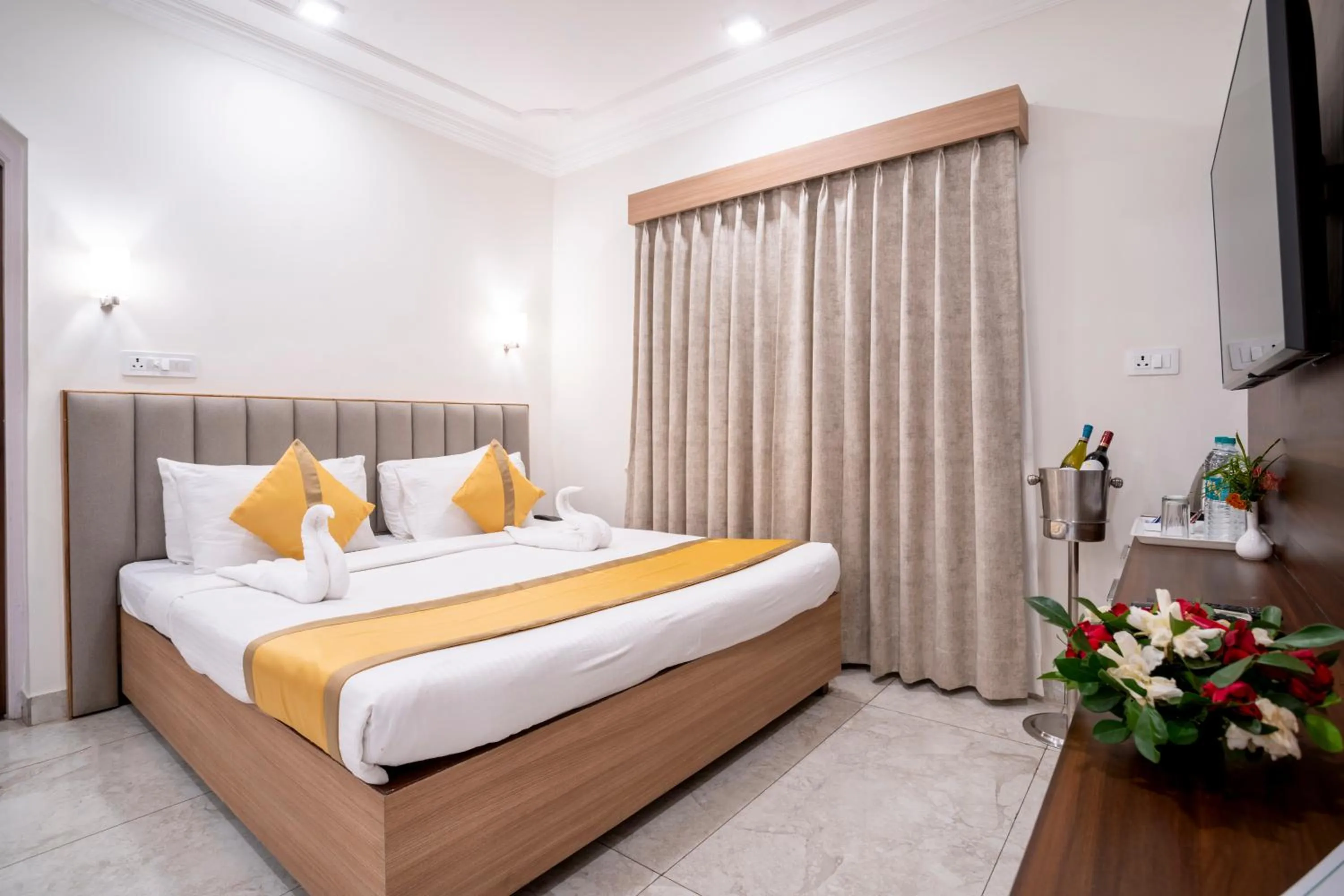 Bed in Toshali Sands Puri