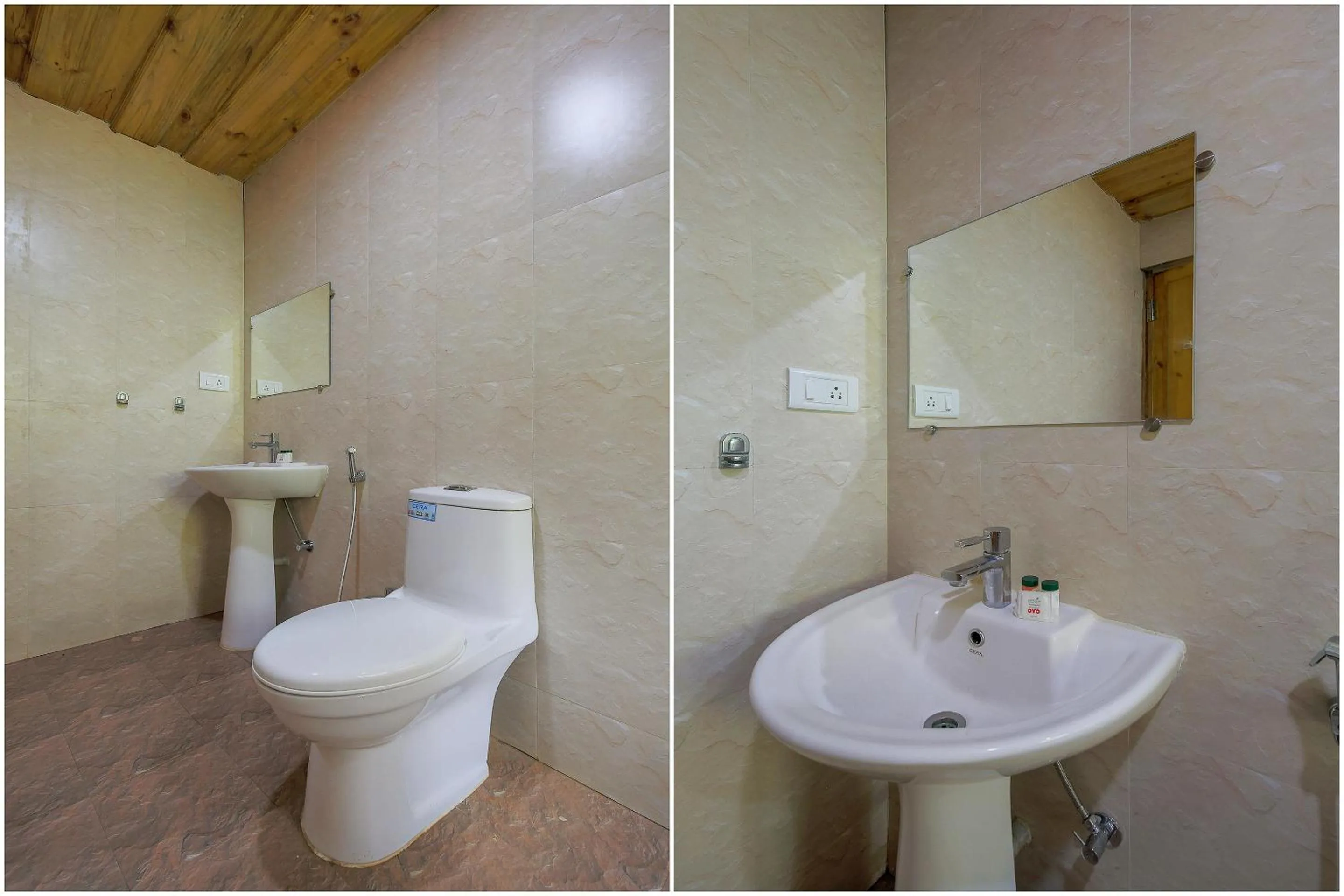 Bathroom in Brushwood Villa- Cottages and Bar