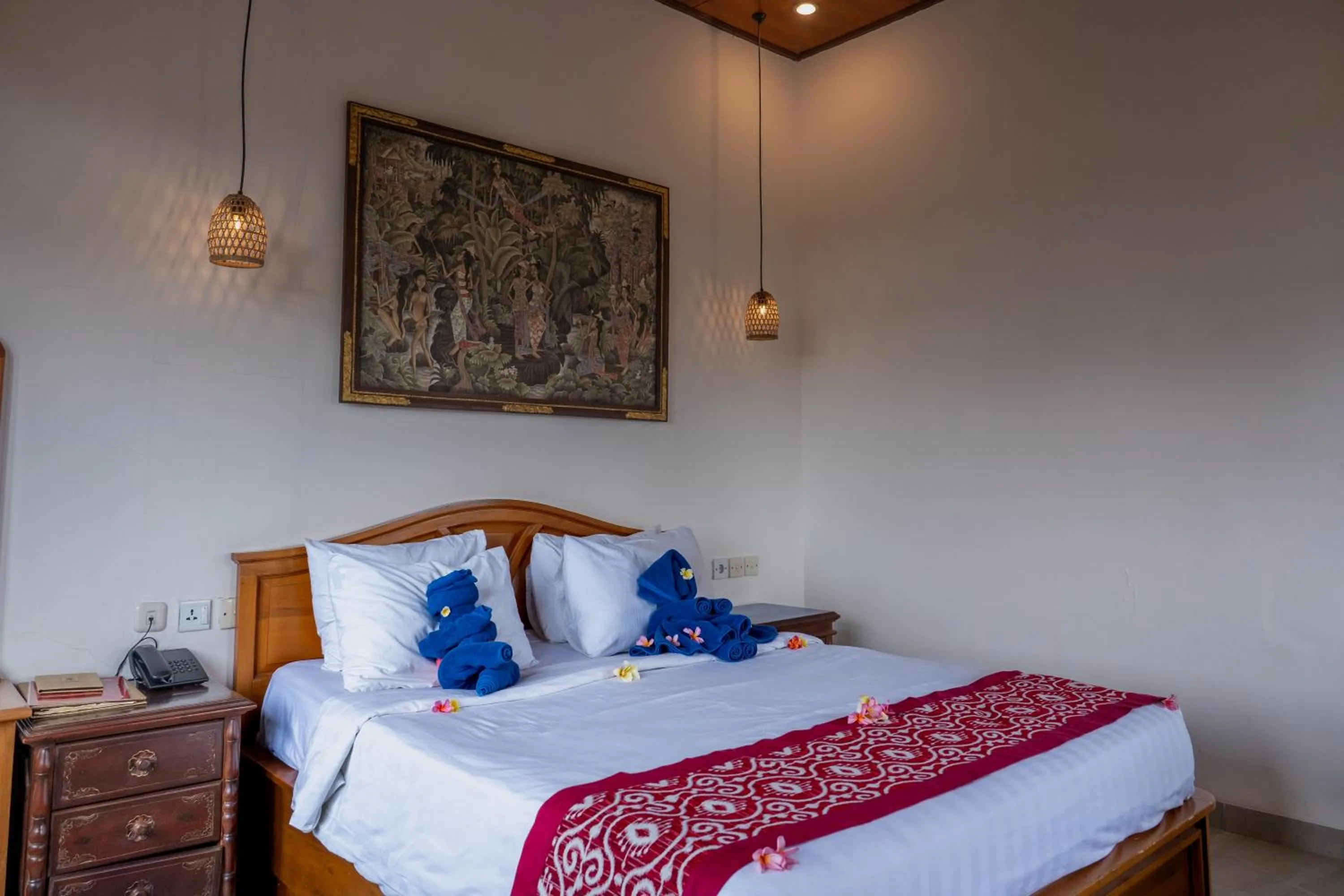 Bedroom, Bed in Nick's Pension