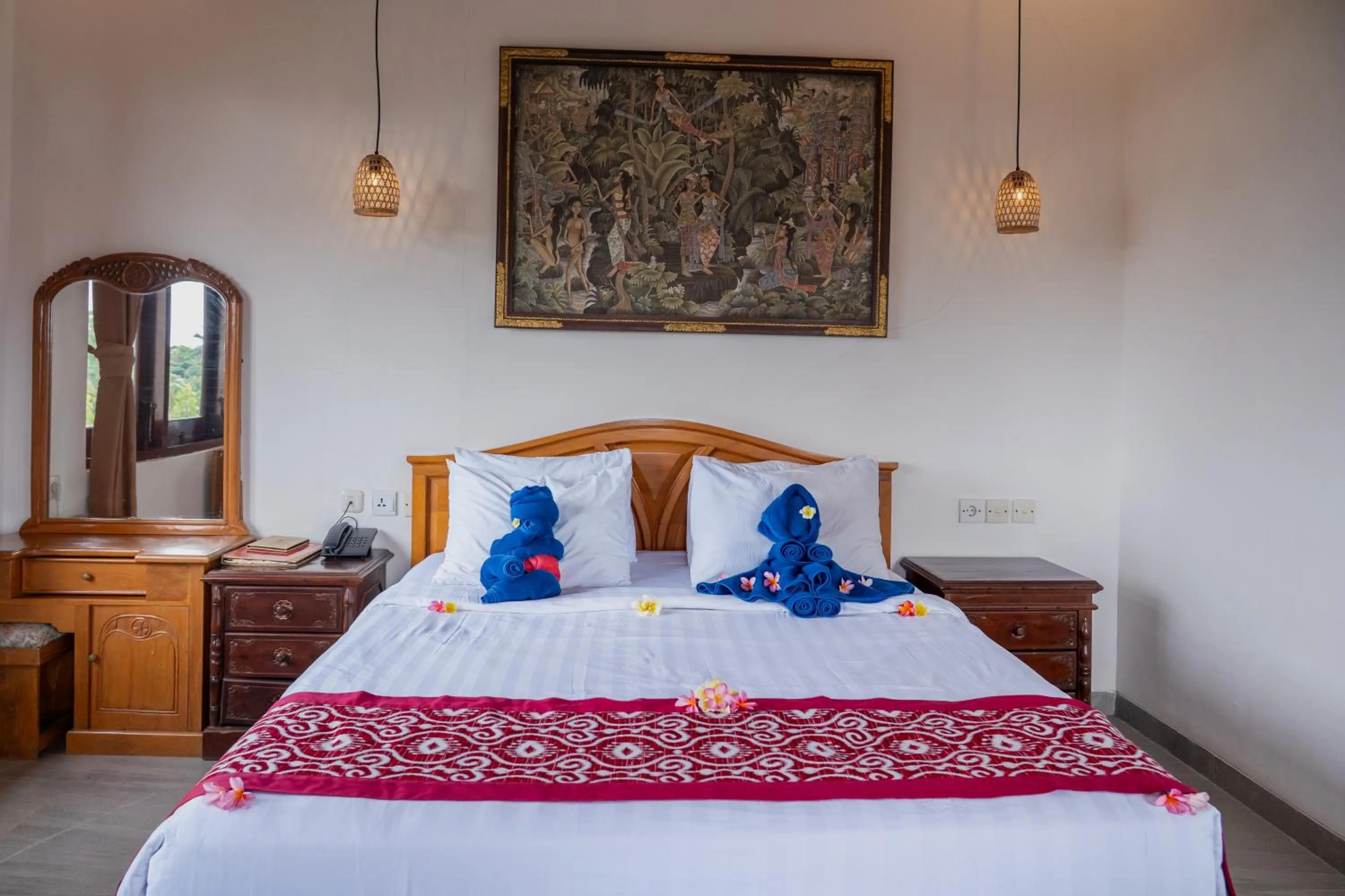 Bedroom, Bed in Nick's Pension