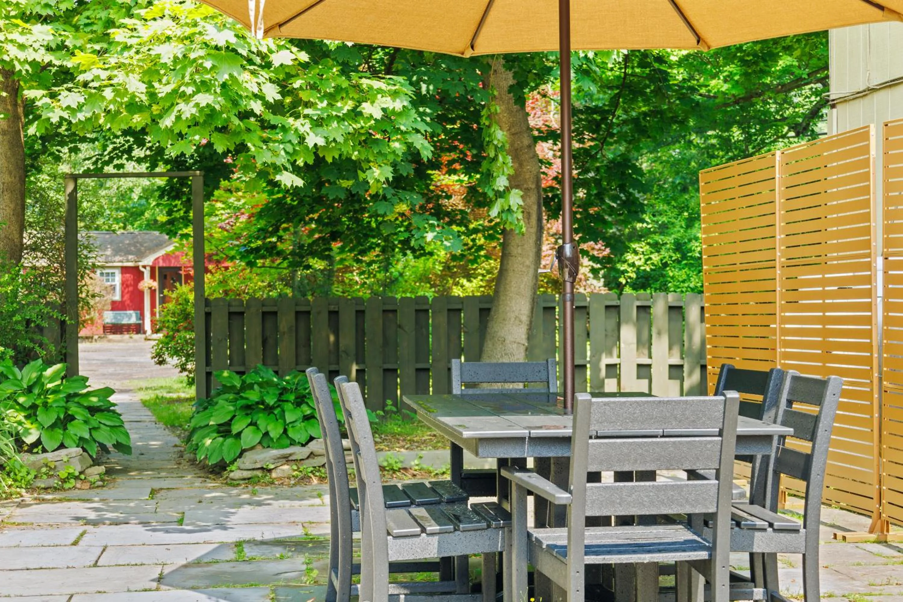 Patio in Phoenicia Lodge