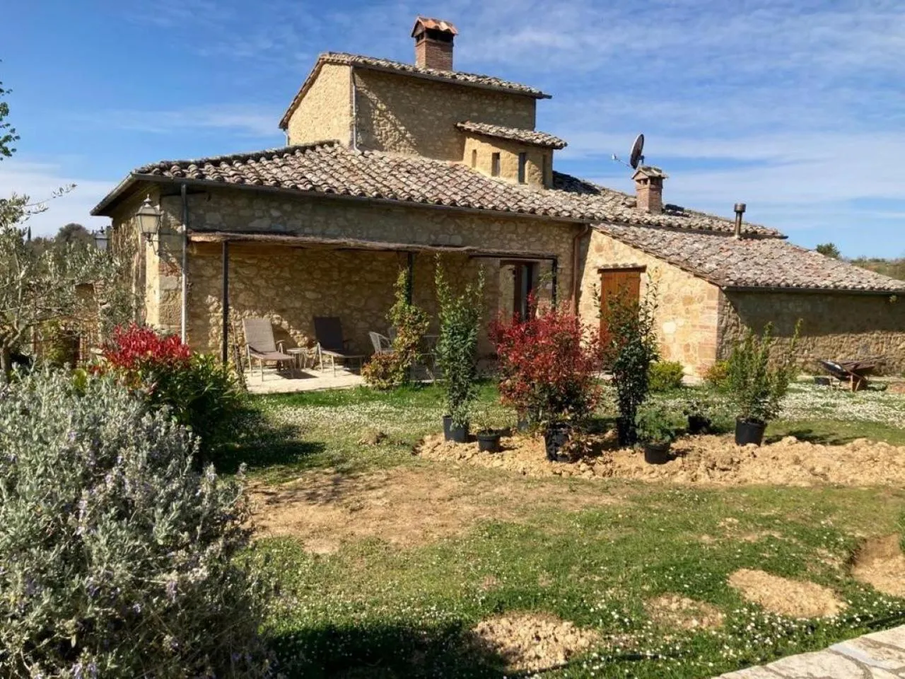 Garden view in Podere La Paolina
