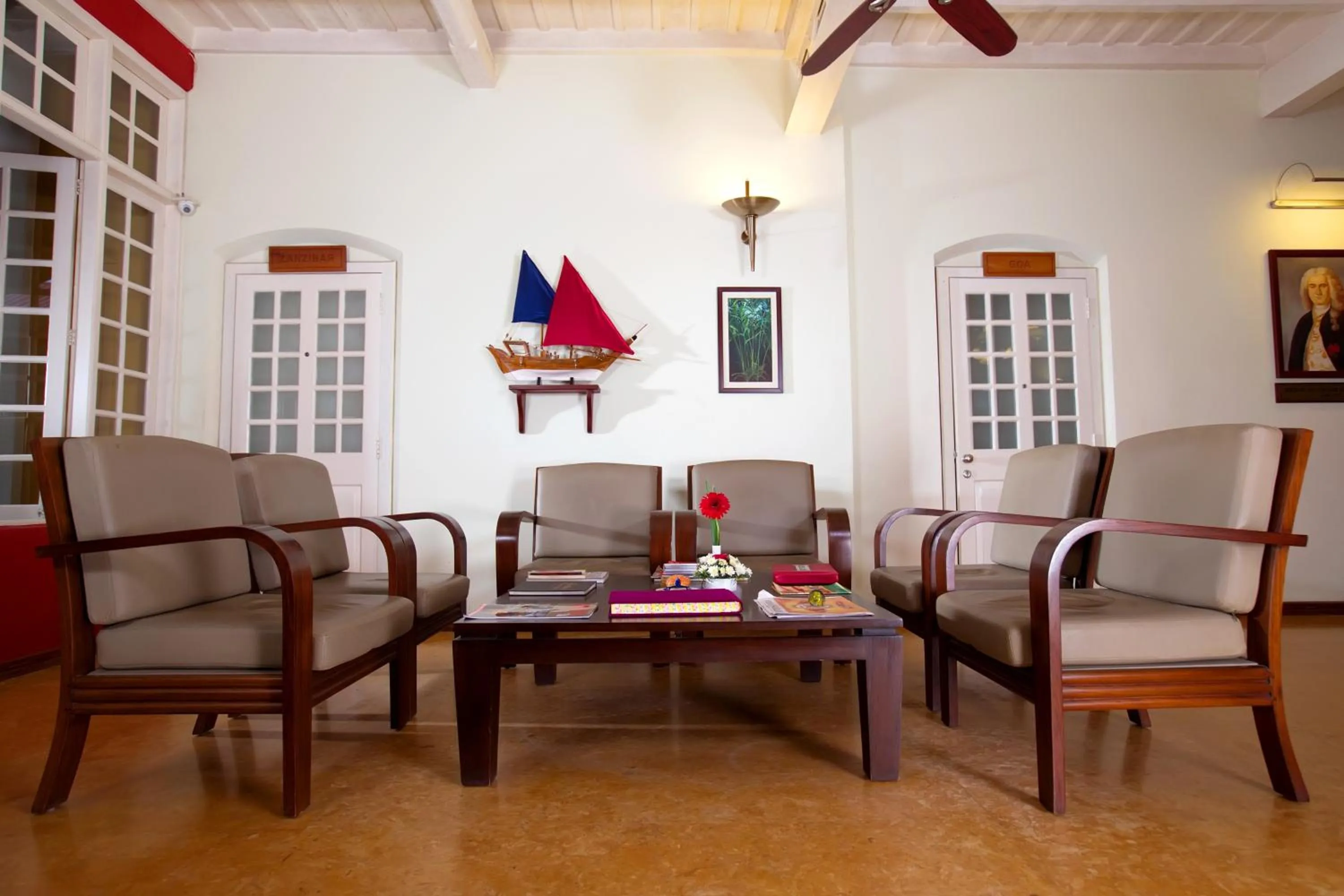 Lobby or reception in Tea Bungalow