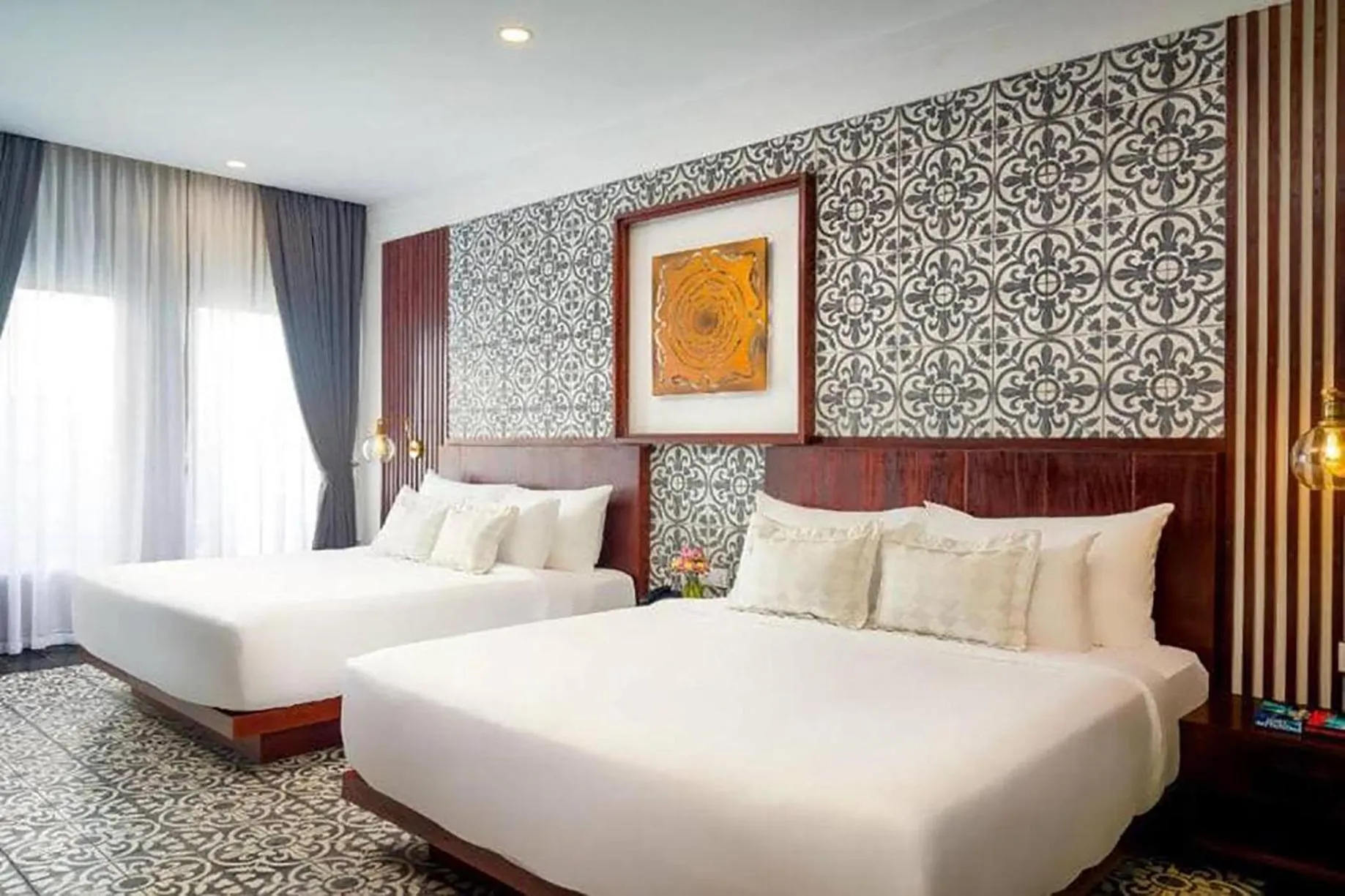 Bed in Sabara Angkor Resort & Spa