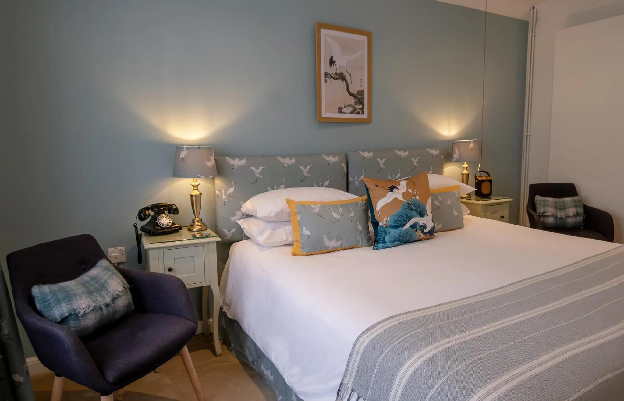 Bedroom, Bed in Leeds Castle Stable Courtyard Bed and Breakfast