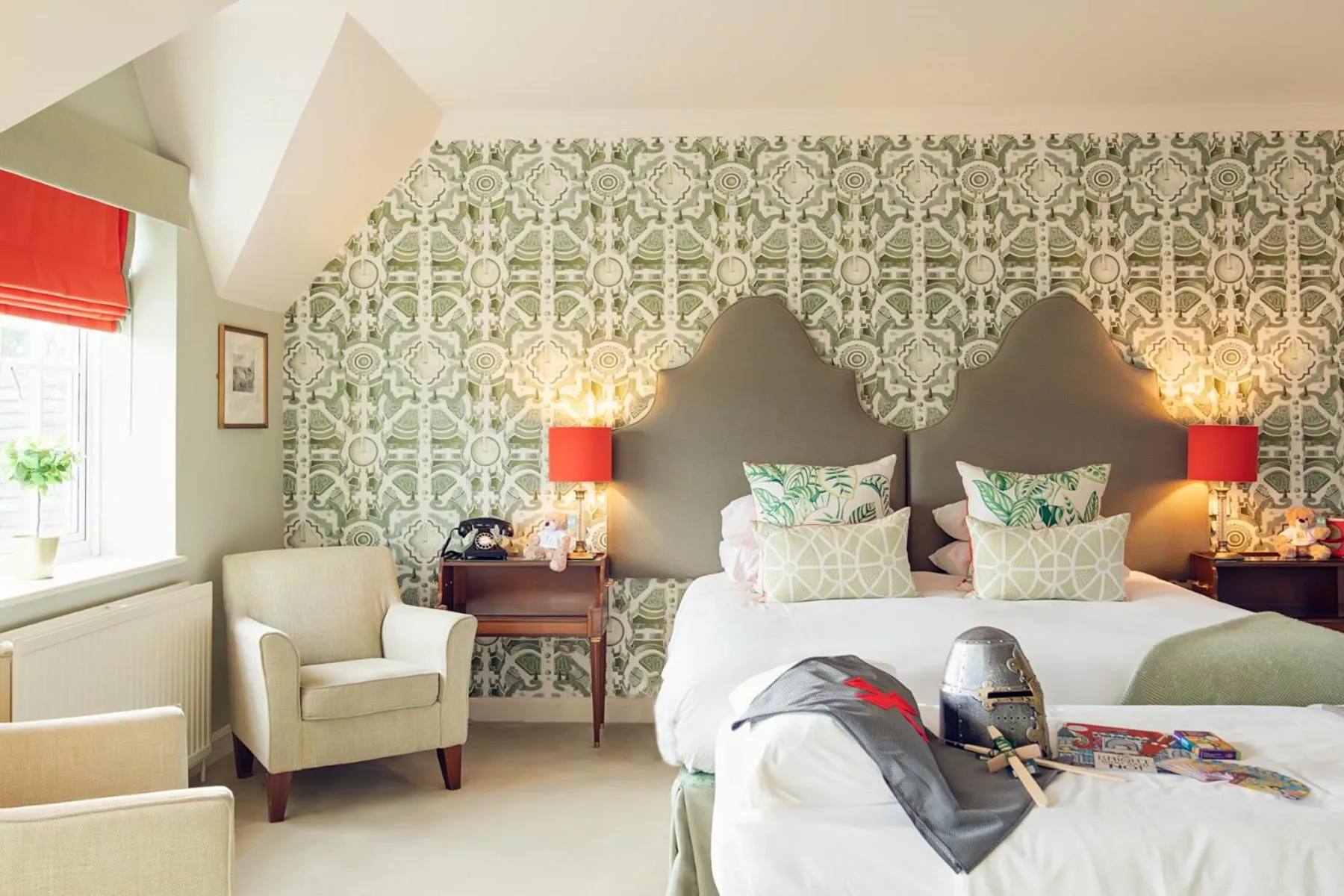 Bedroom, Bed in Leeds Castle Stable Courtyard Bed and Breakfast