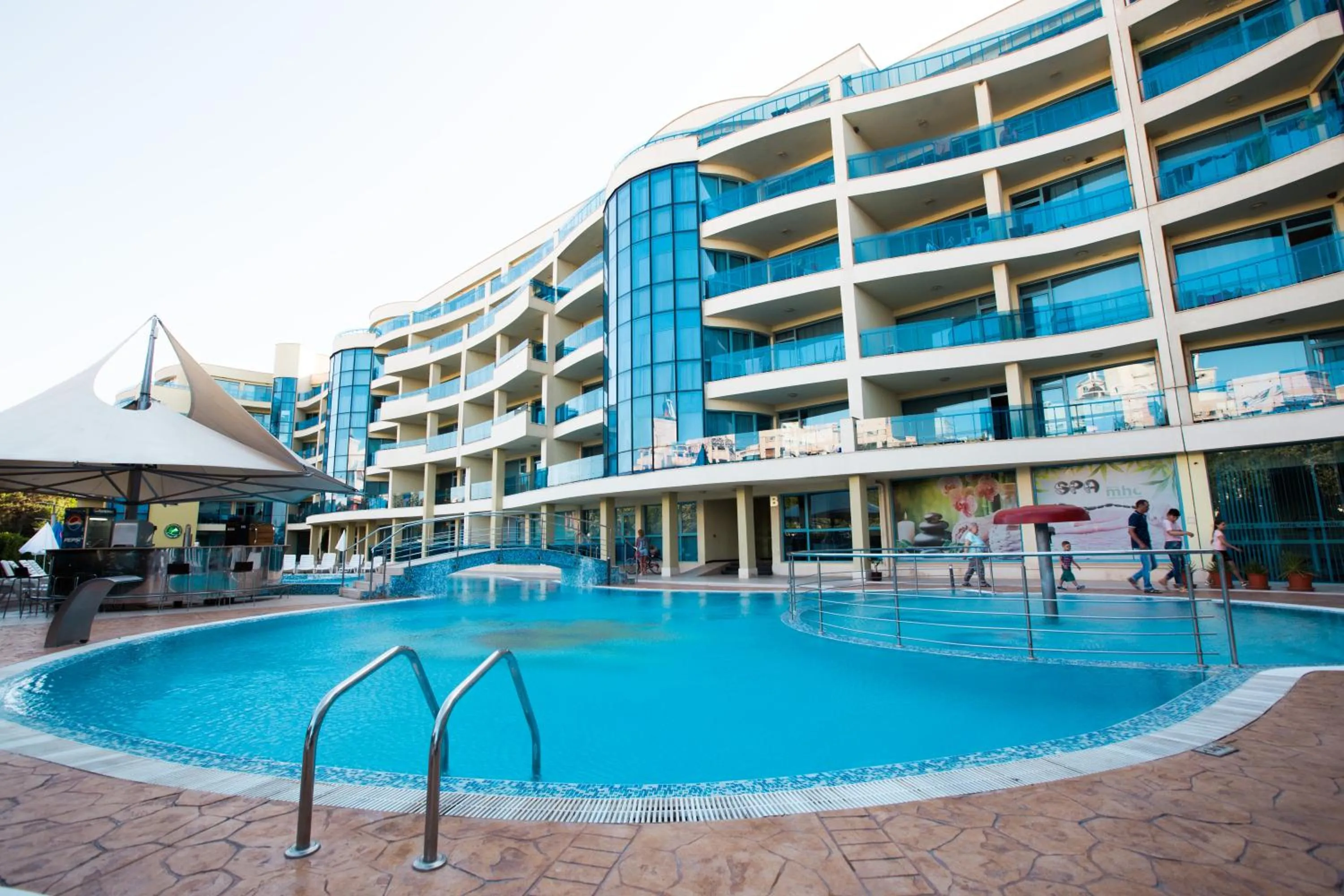 Pool view in Aparthotel Marina Holiday Club - All Inclusive & Free Parking