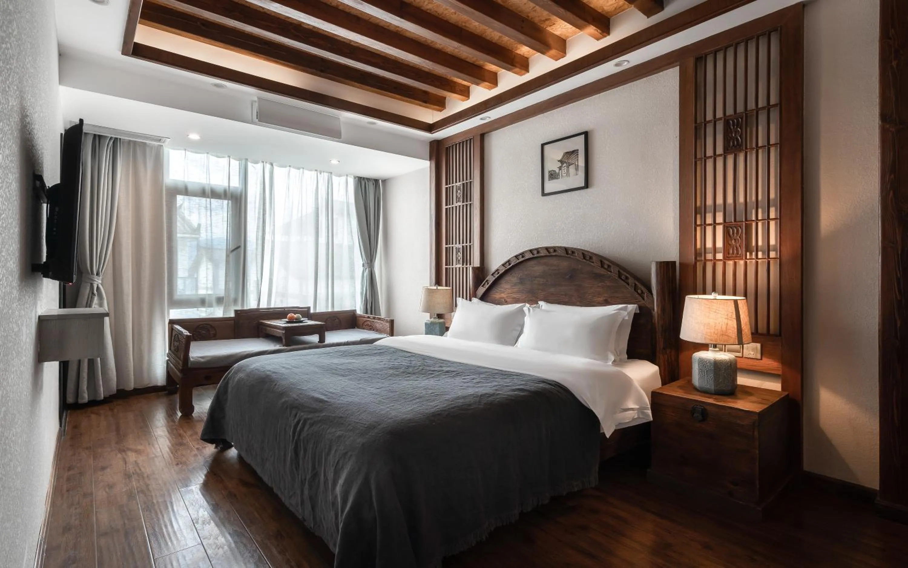 Bedroom, Bed in Lijiang Gemmer Hotel
