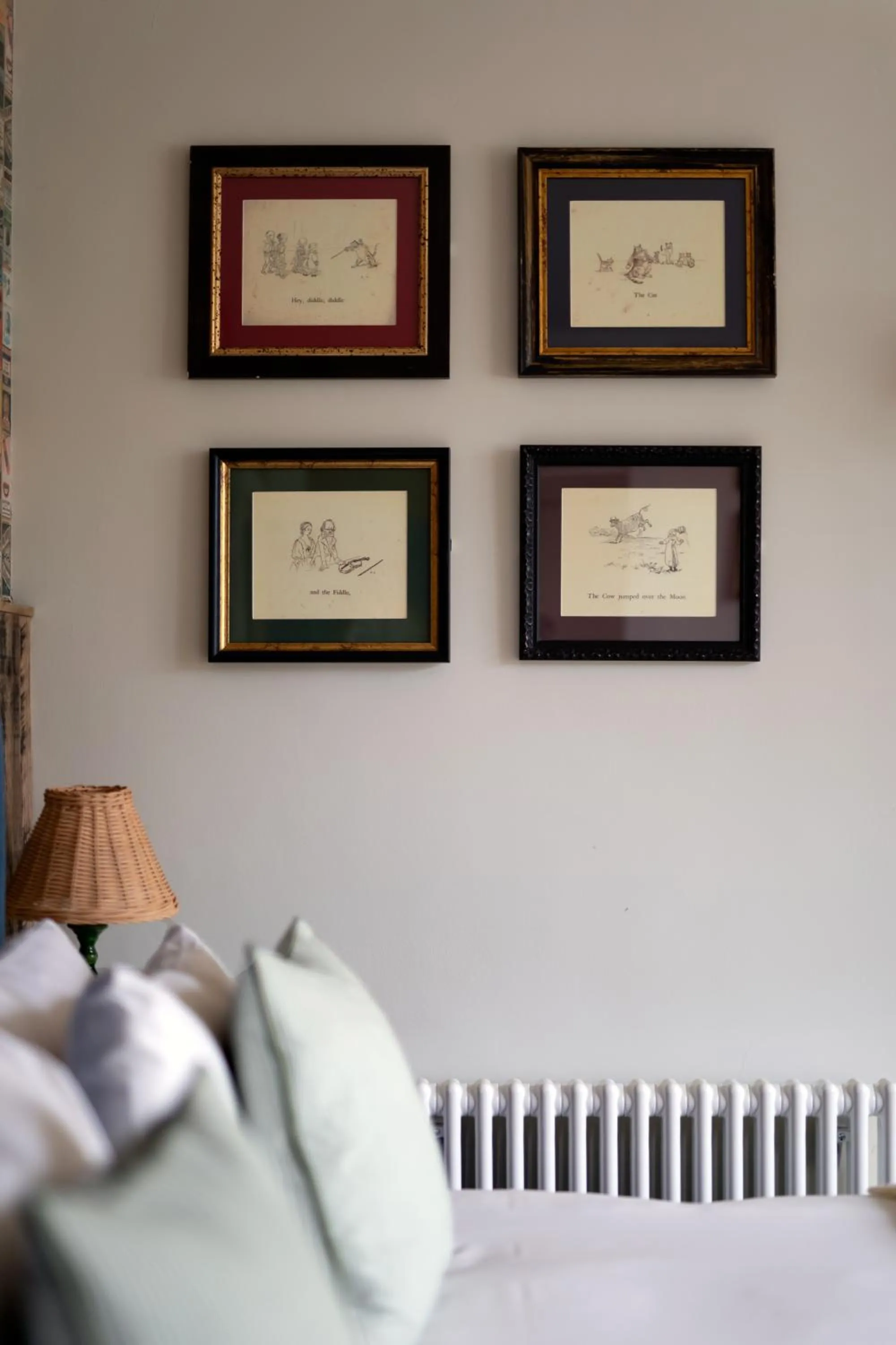 Decorative detail, Bed in The Pilot Inn