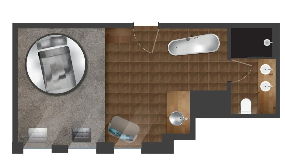 Bird's eye view in die Säge