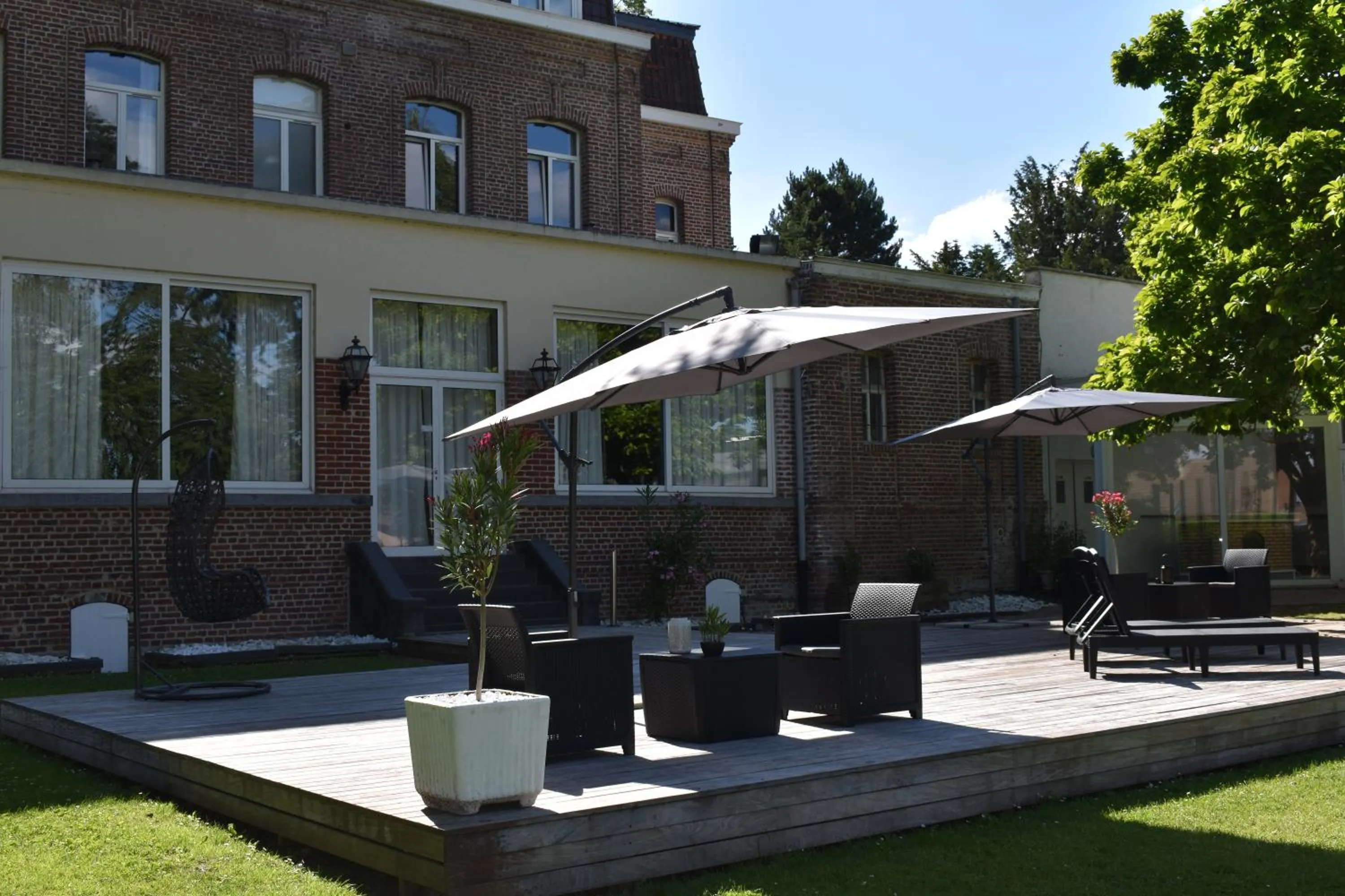 Patio in Logis Manoir de Fourcy
