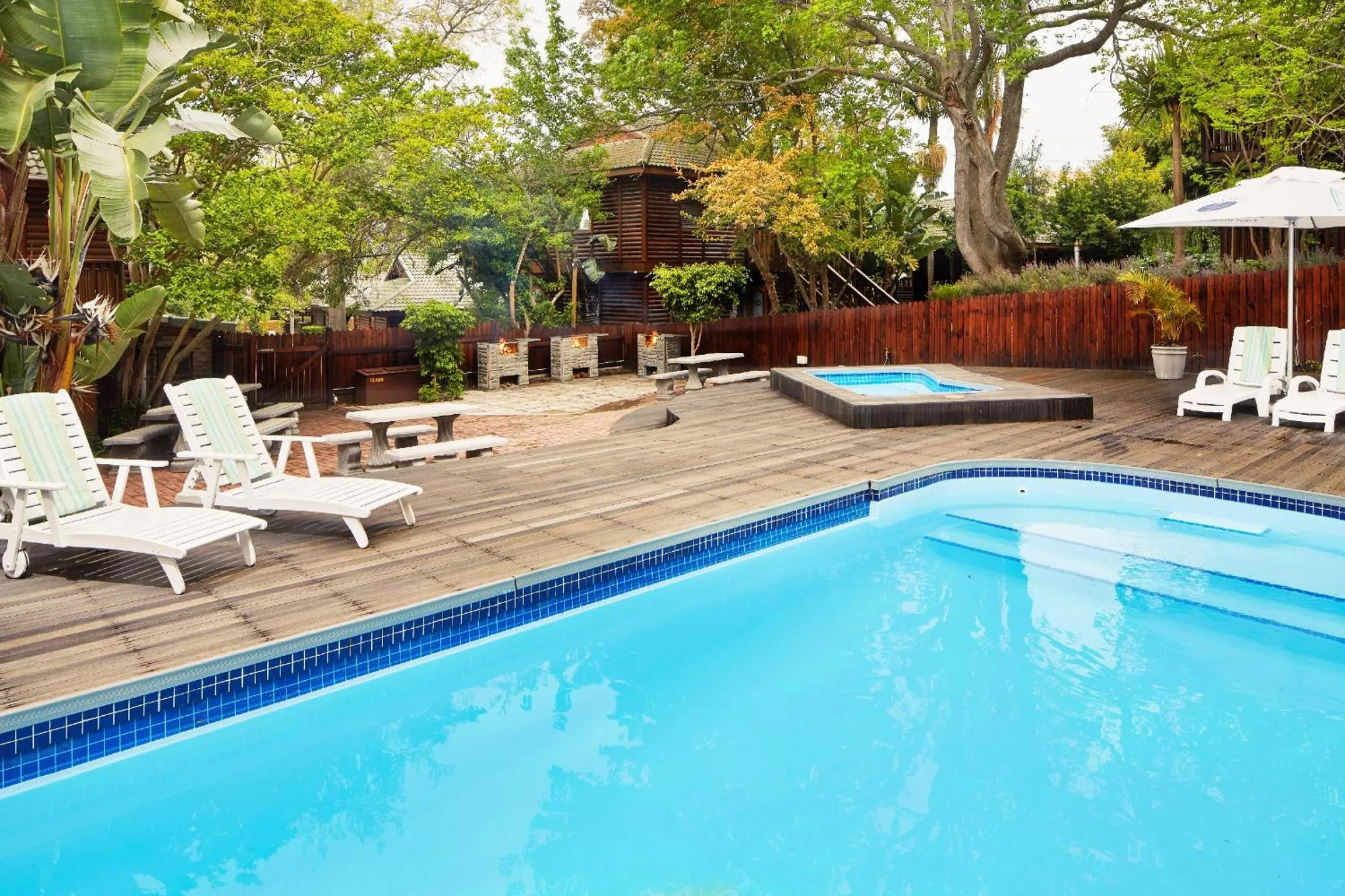 BBQ facilities in Knysna River Club by First Private Stays