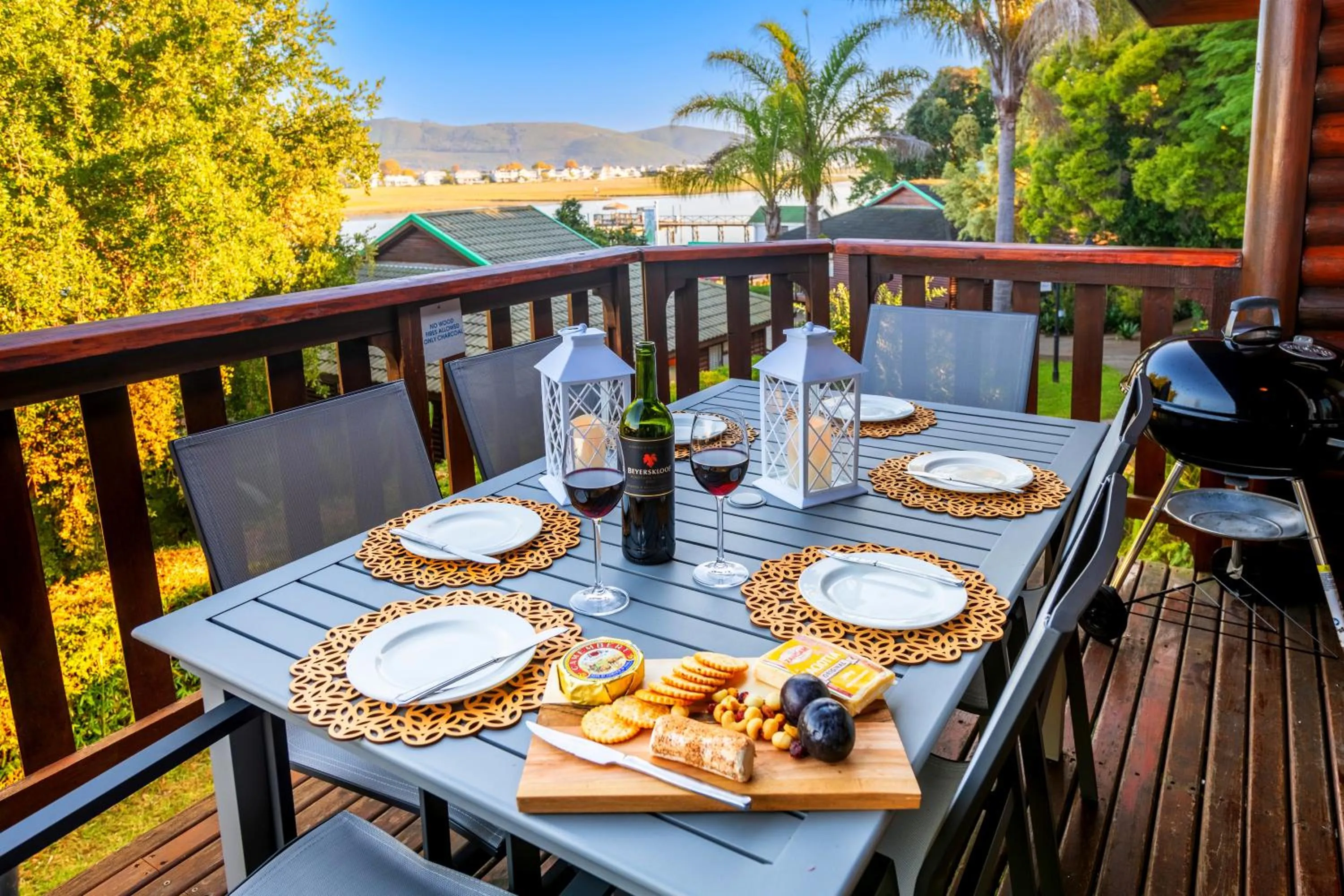 BBQ facilities in Knysna River Club by First Private Stays