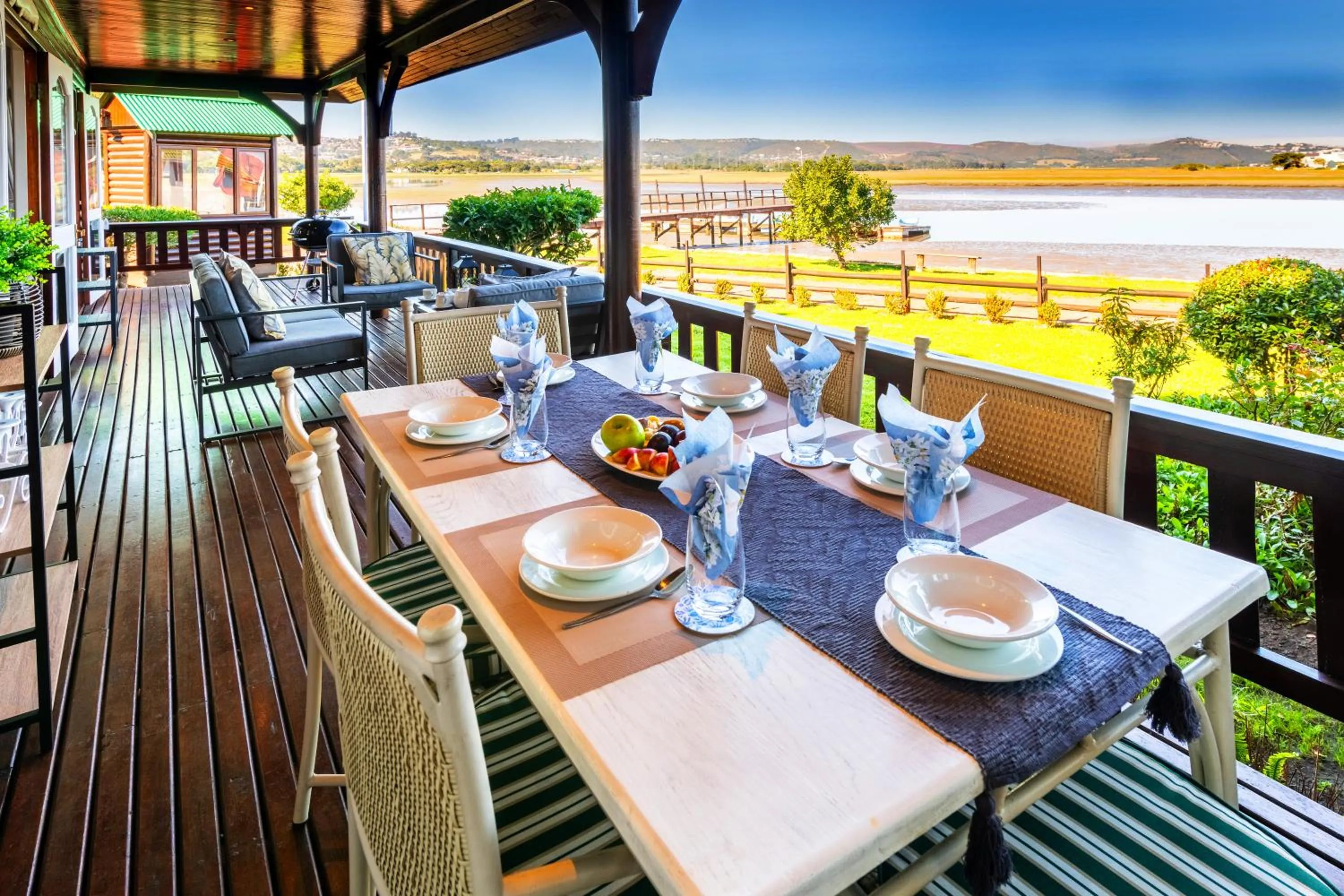 Patio in Knysna River Club by First Private Stays
