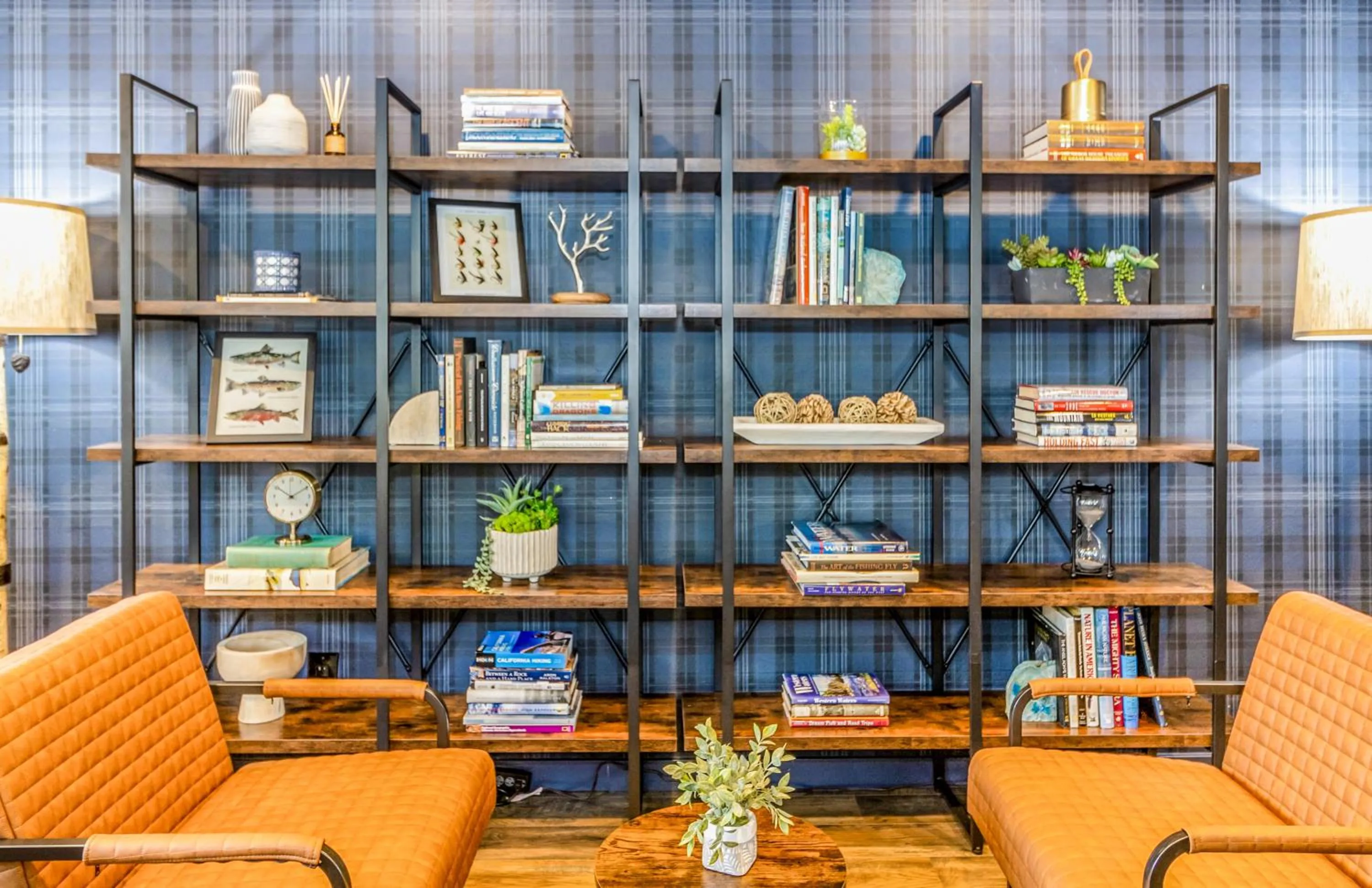 Lobby or reception in The Angler Lodge