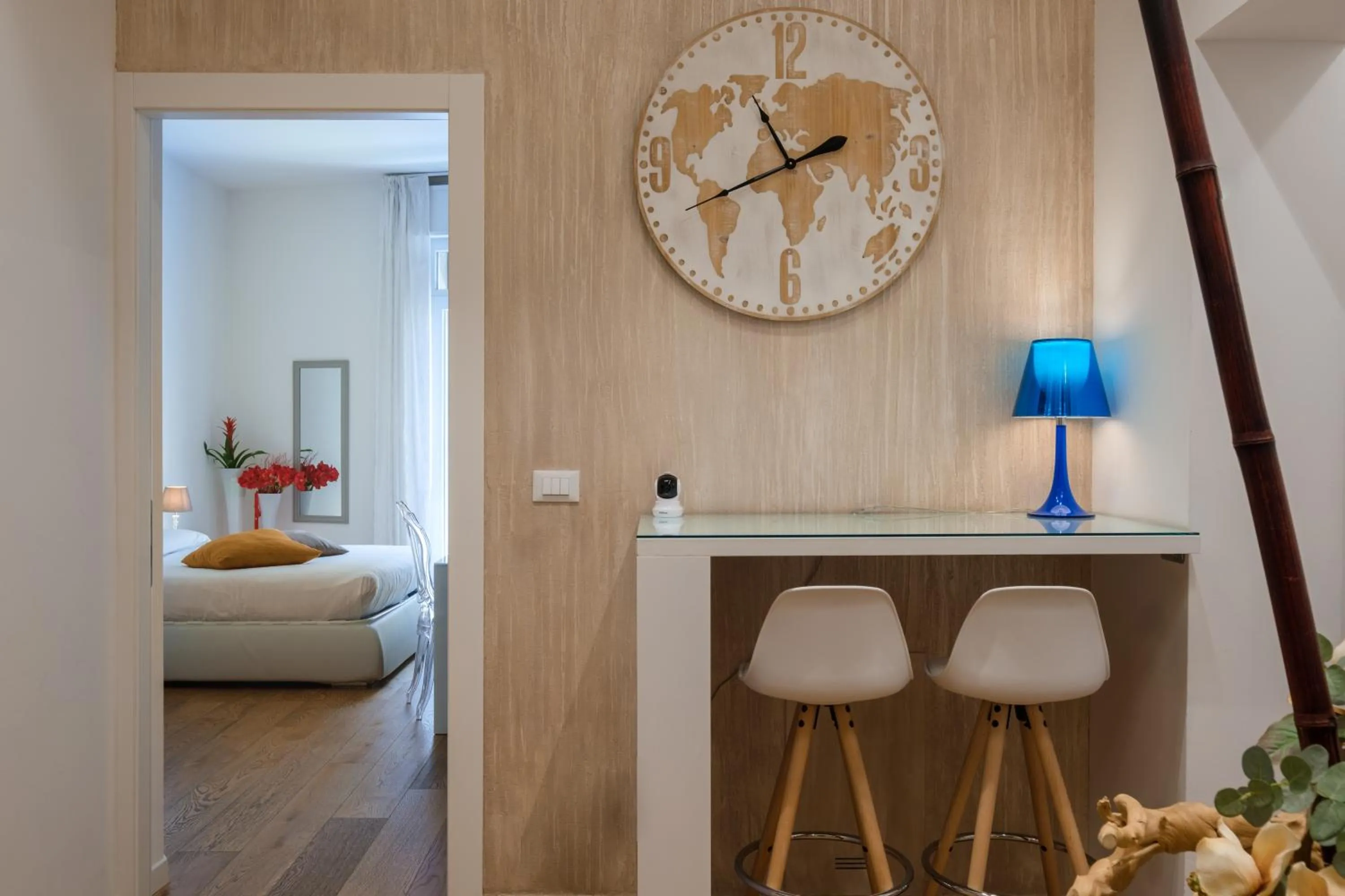 Living room, Bed in Tempobiancosuites