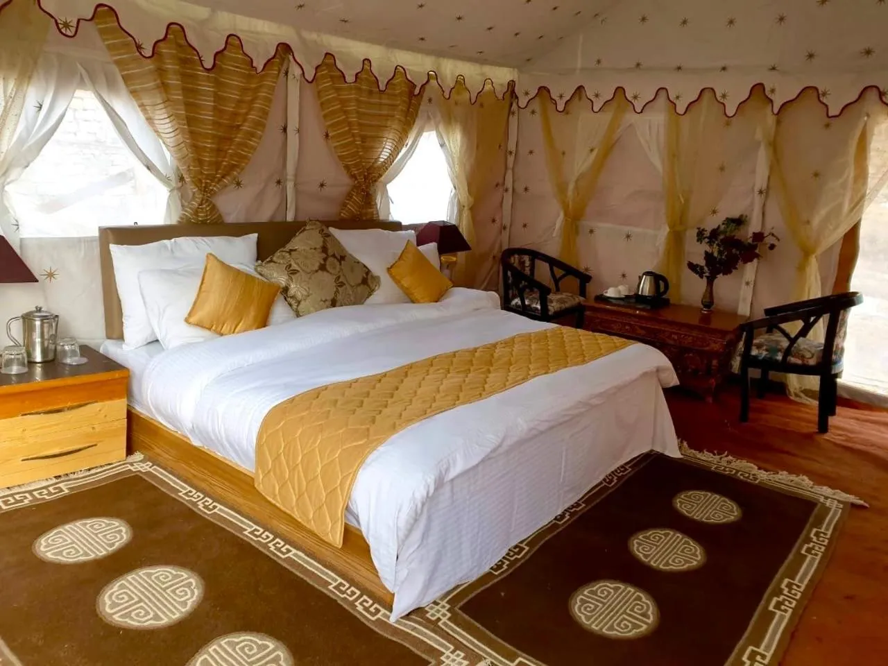 Bed in Royal Deluxe Camp & Resort, Hunder- Nubra
