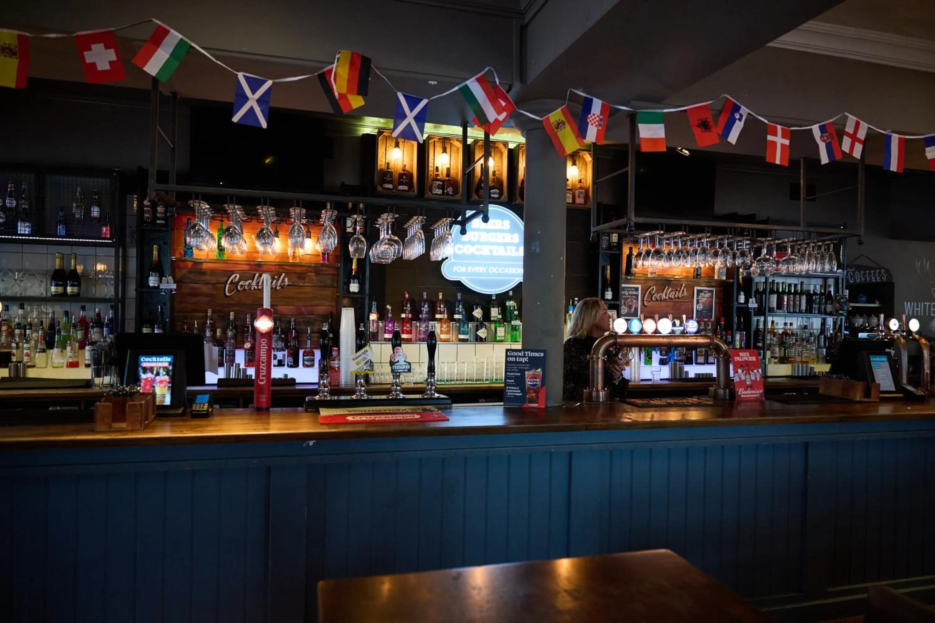 Lounge or bar in White Hart, Newmarket by Marston's Inns