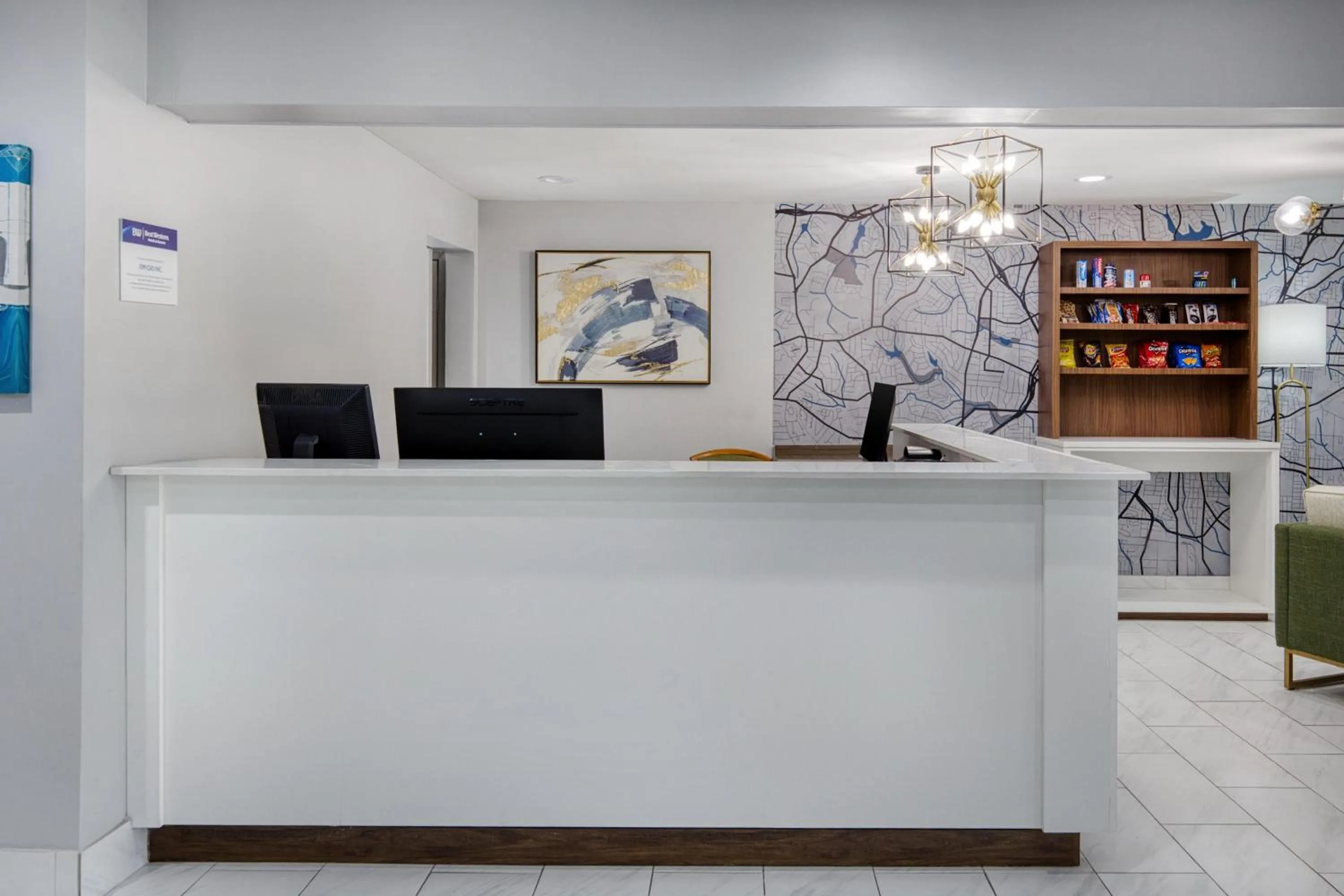 Lobby or reception in Best Western Greensboro Coliseum Inn